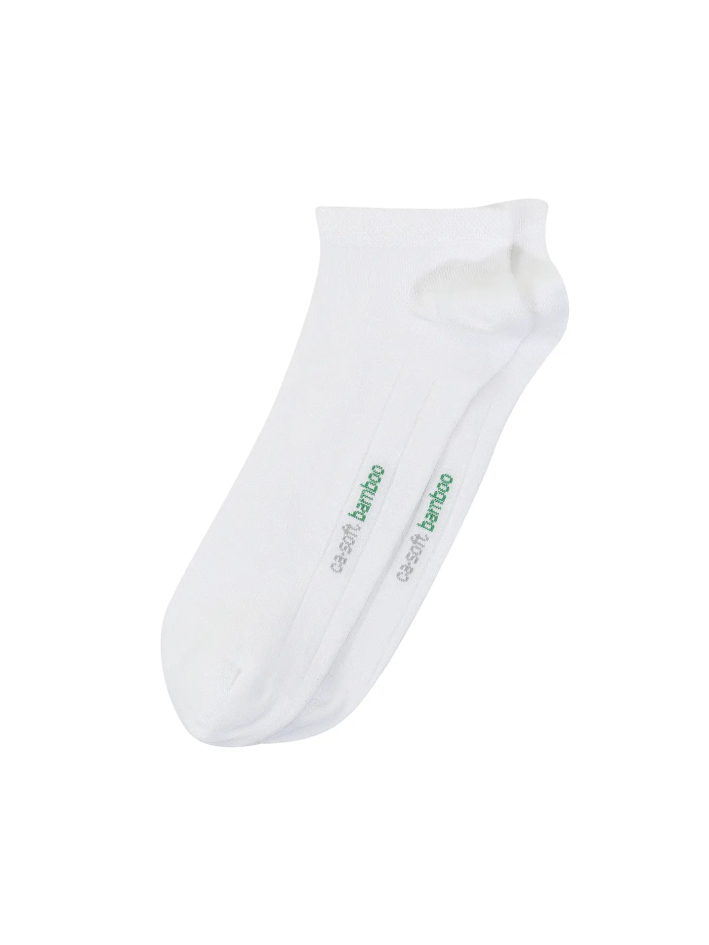 CAMANO | Sneaker Socken 2er Pkg BAMBOO black  | weiss