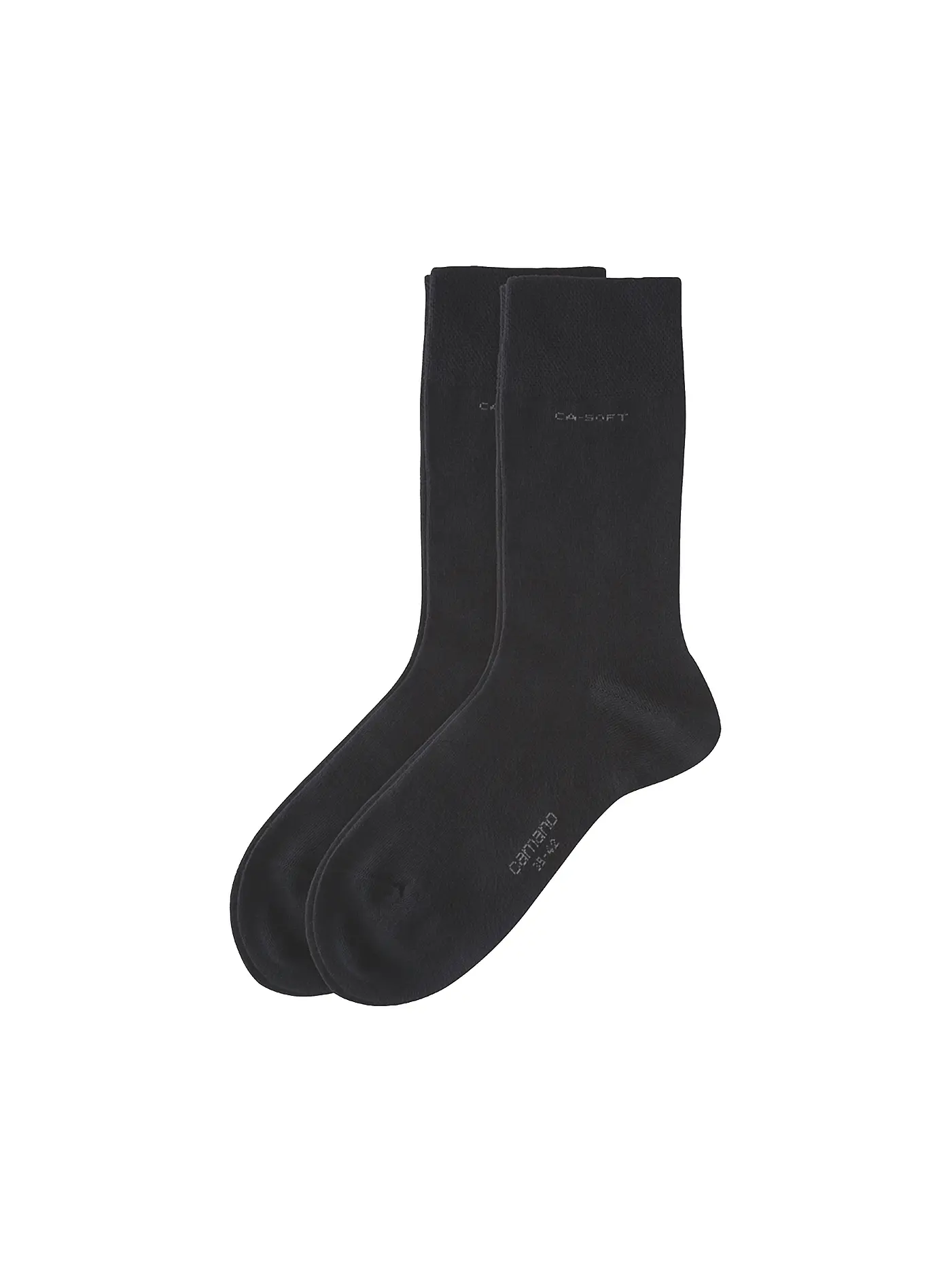 CAMANO | Socken 2er Pkg. CA-SOFT sand melange | schwarz