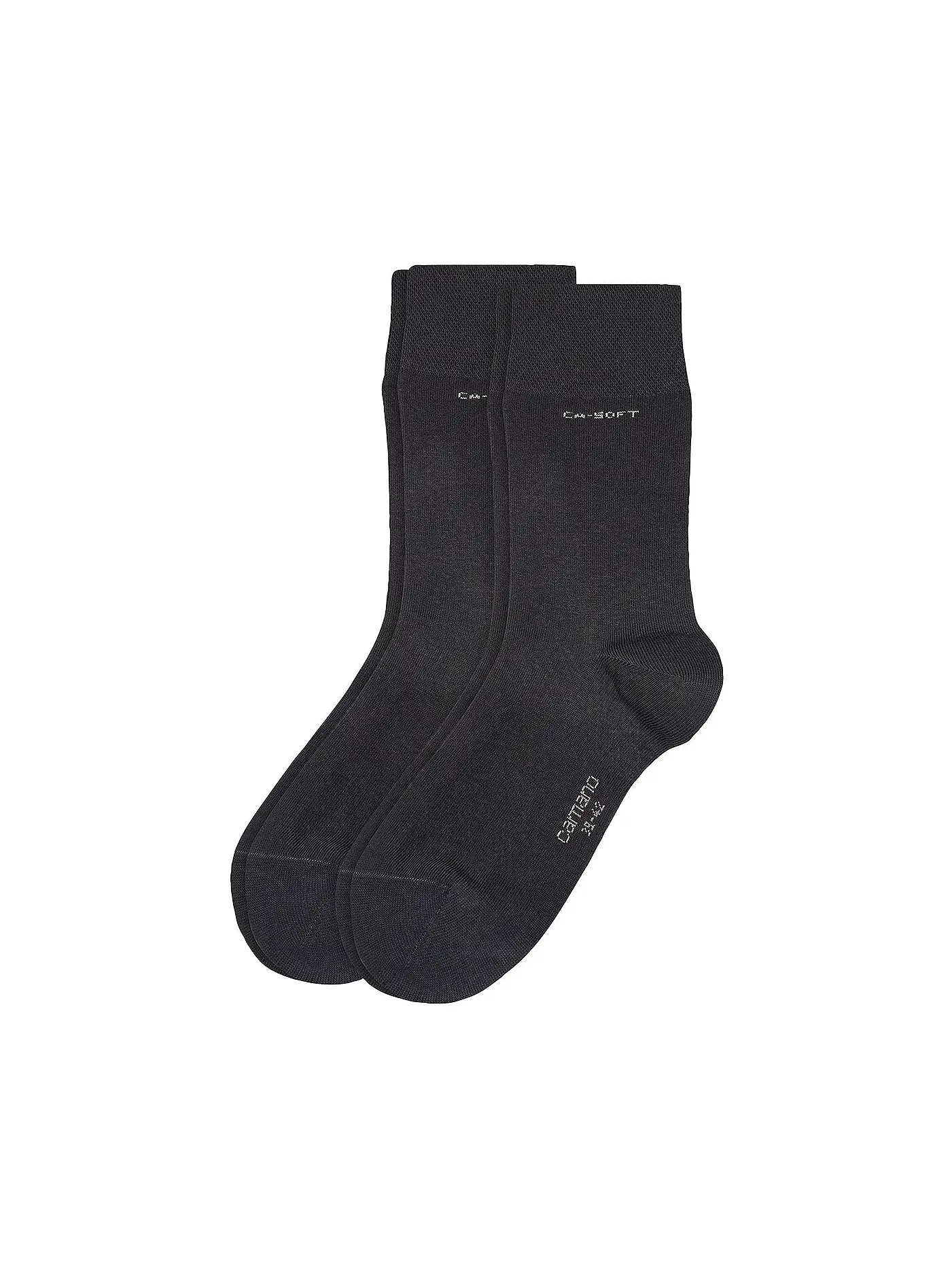 CAMANO | Socken 2er Pkg schwarz | schwarz