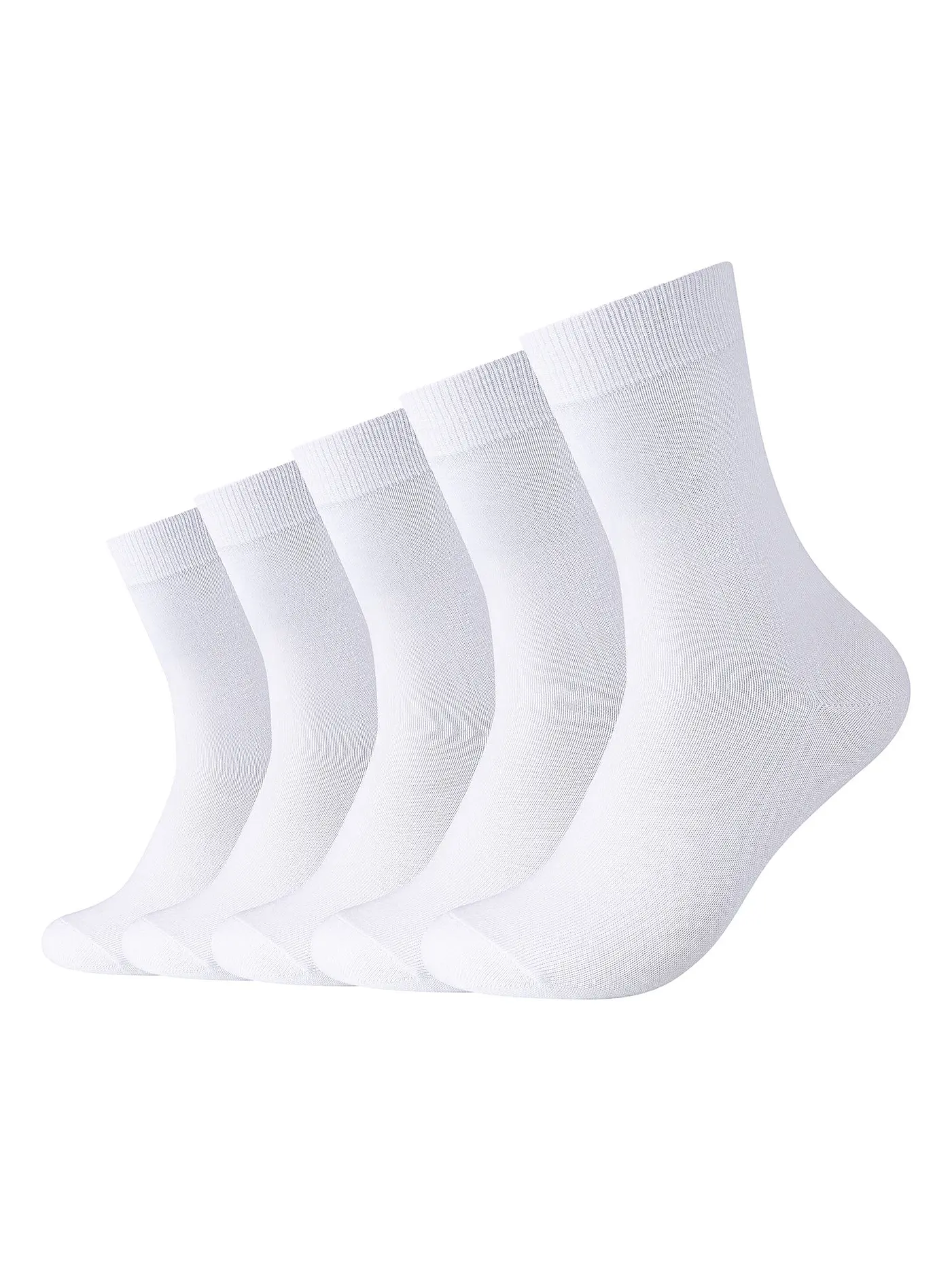 CAMANO | Socken BASIC 5-er Pkg anthracite melange | weiss