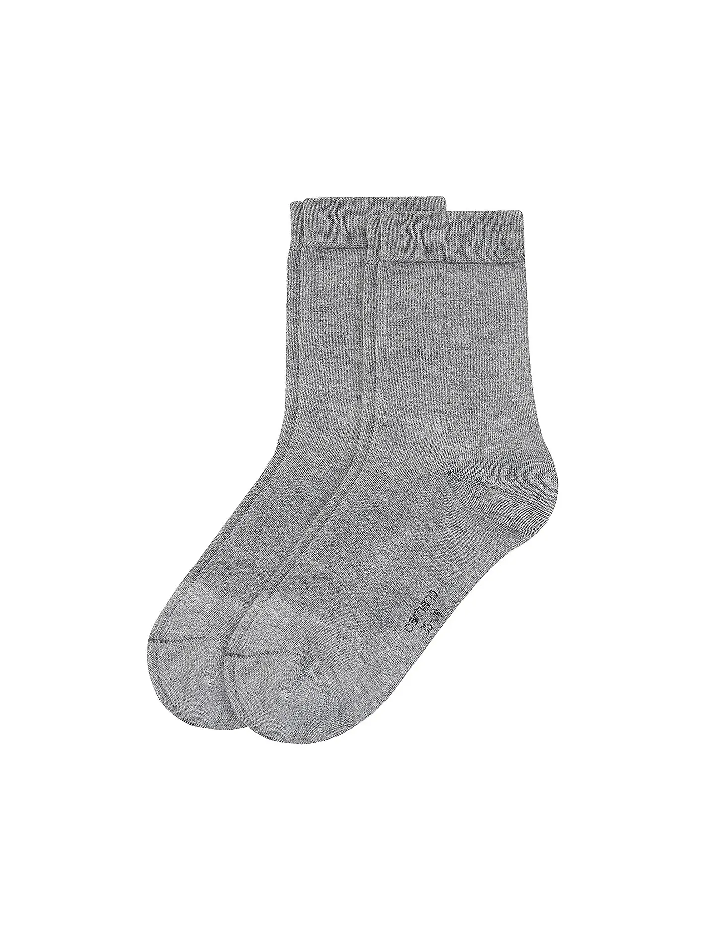 CAMANO | Socken Silky 2er Pkg light grey mela | grau