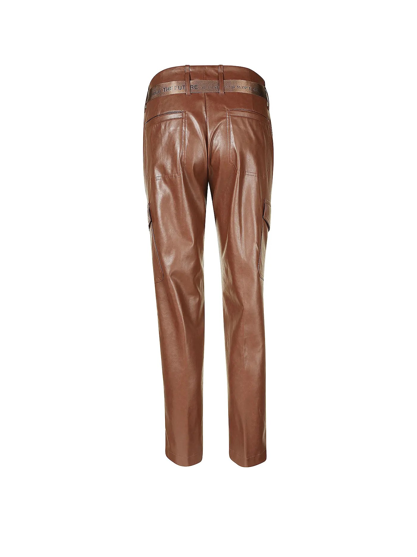 CAMBIO | Cargohose in Lederoptik KAJA | braun
