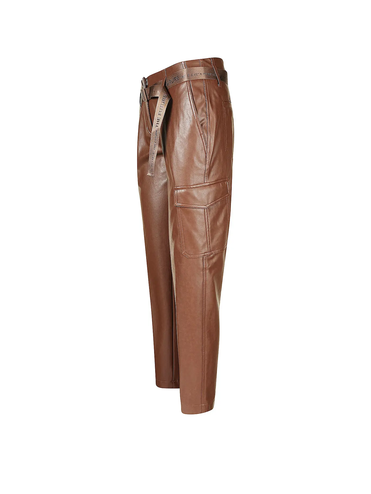 CAMBIO | Cargohose in Lederoptik KAJA | braun