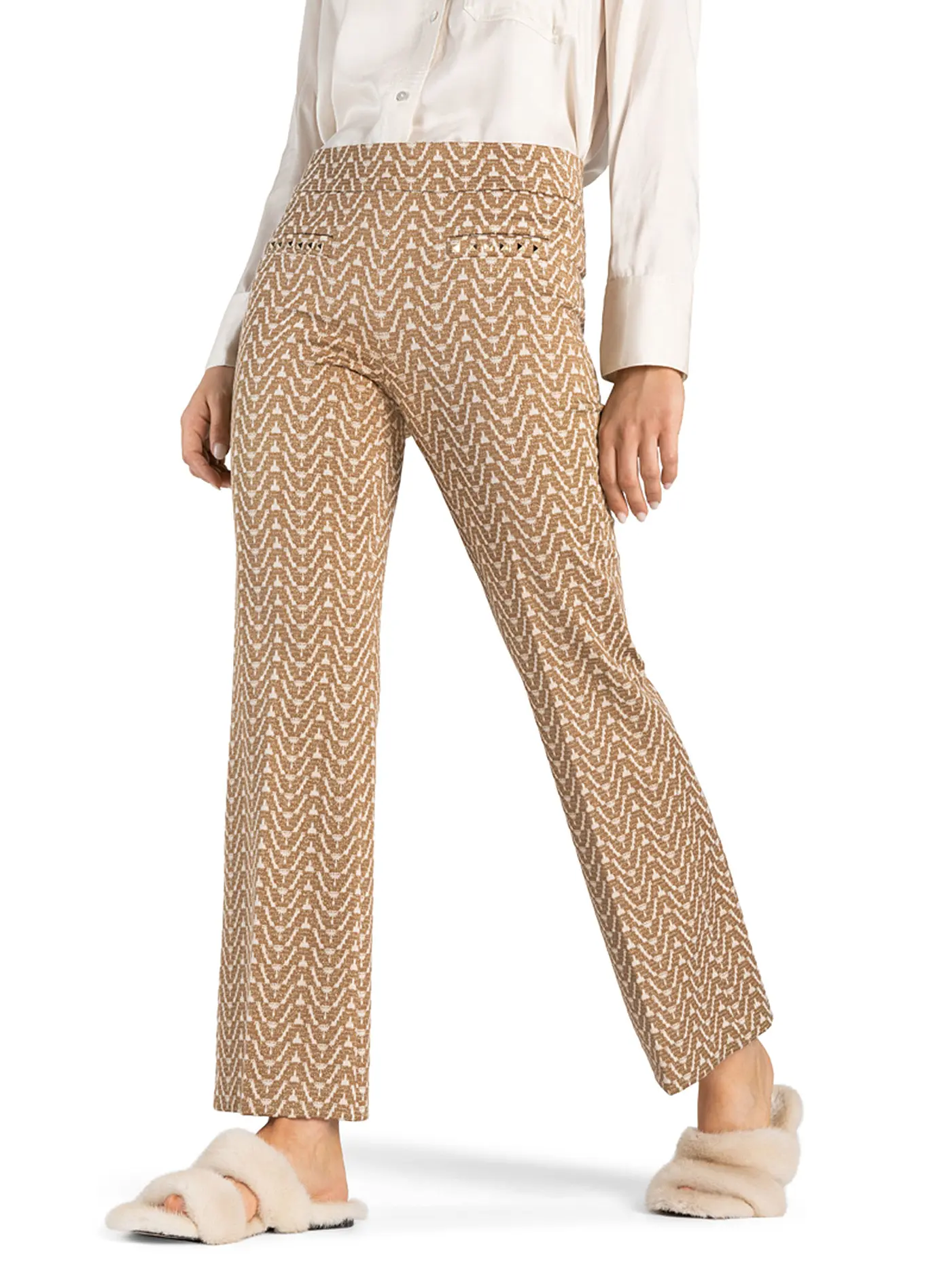 CAMBIO | Hose Flared Fit FAITH | gold