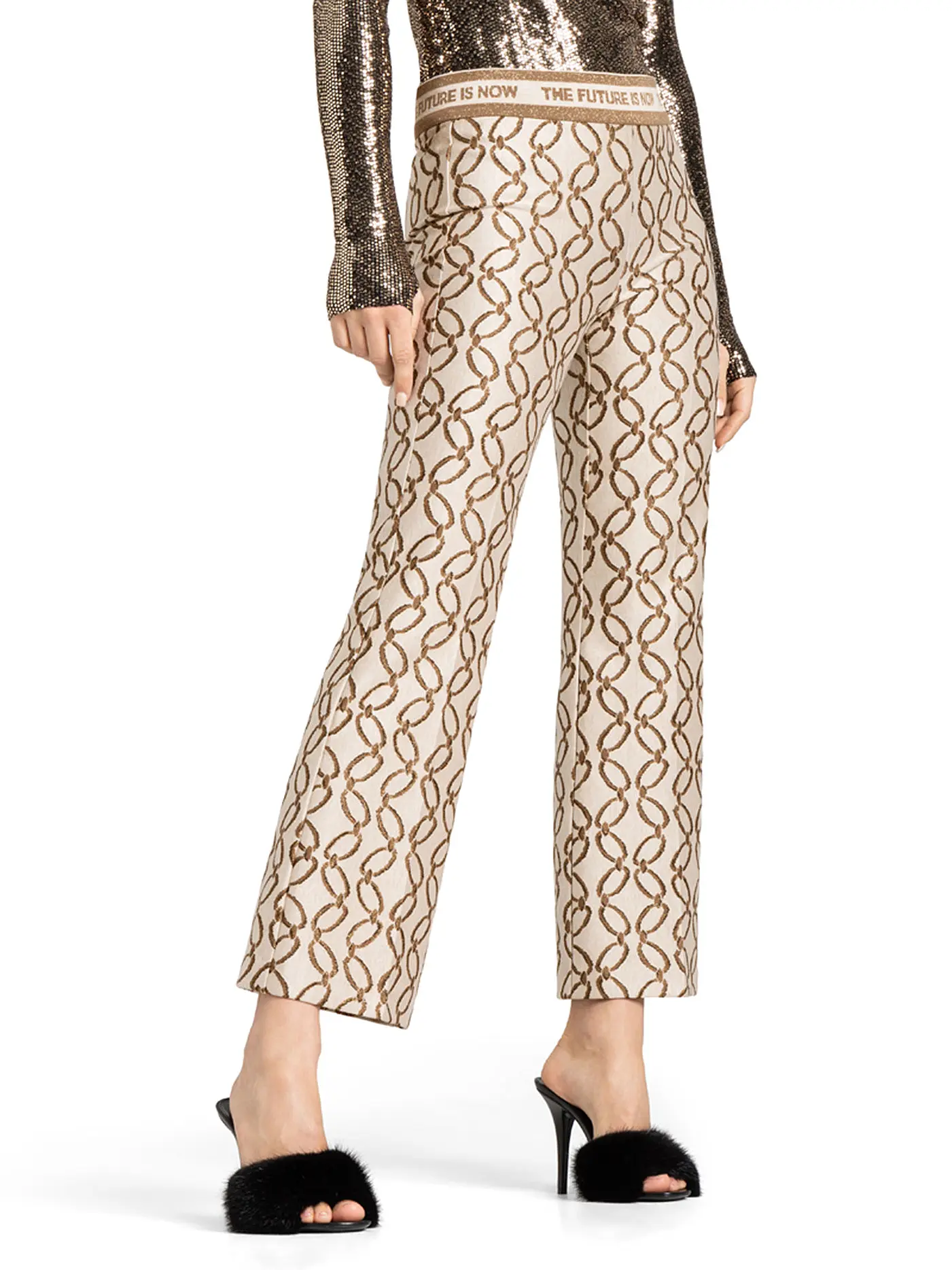 CAMBIO | Hose Flared Fit FAITH | creme