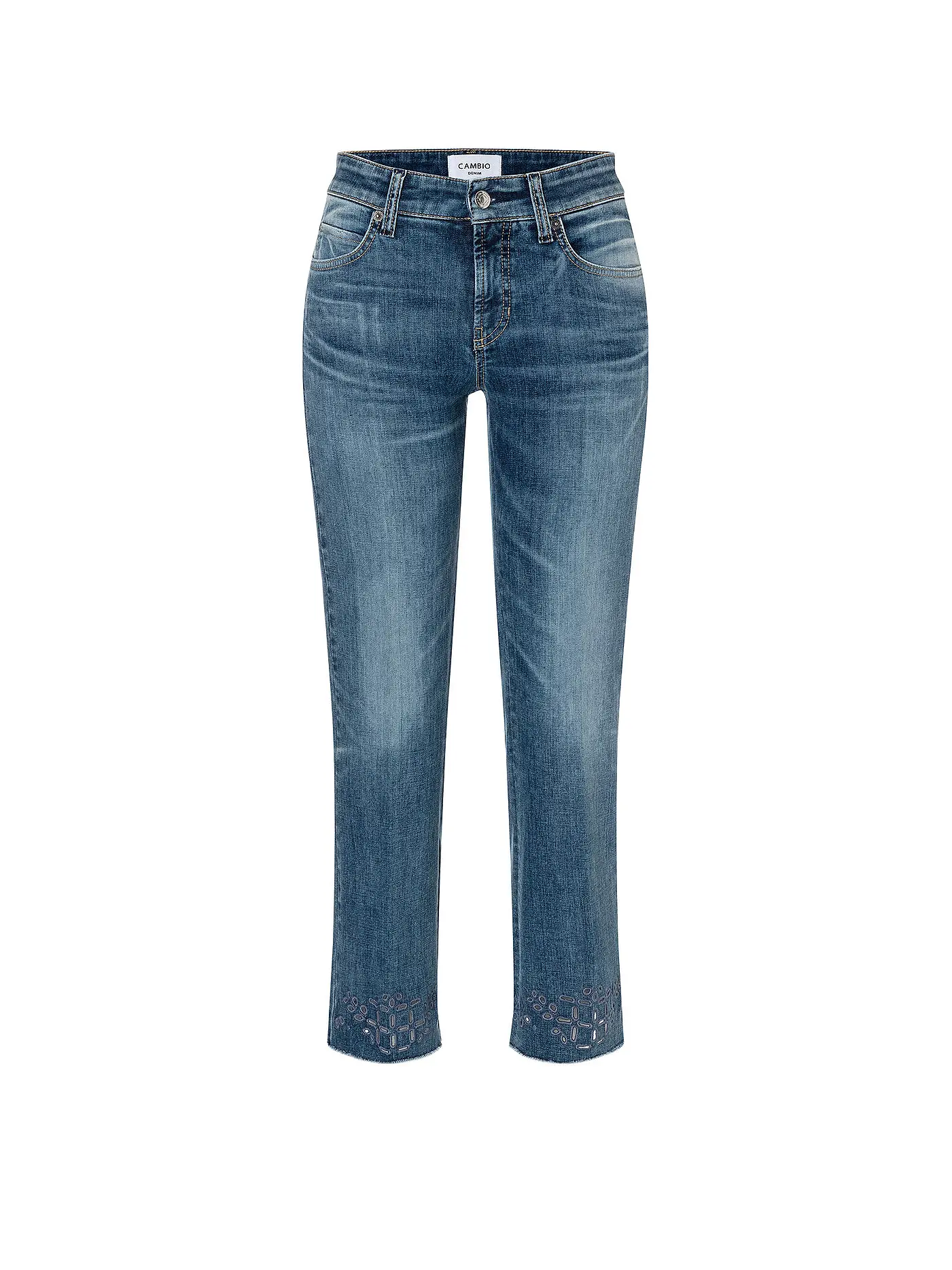 CAMBIO | Jeans Flared Fit Paris Easy Kick | blau