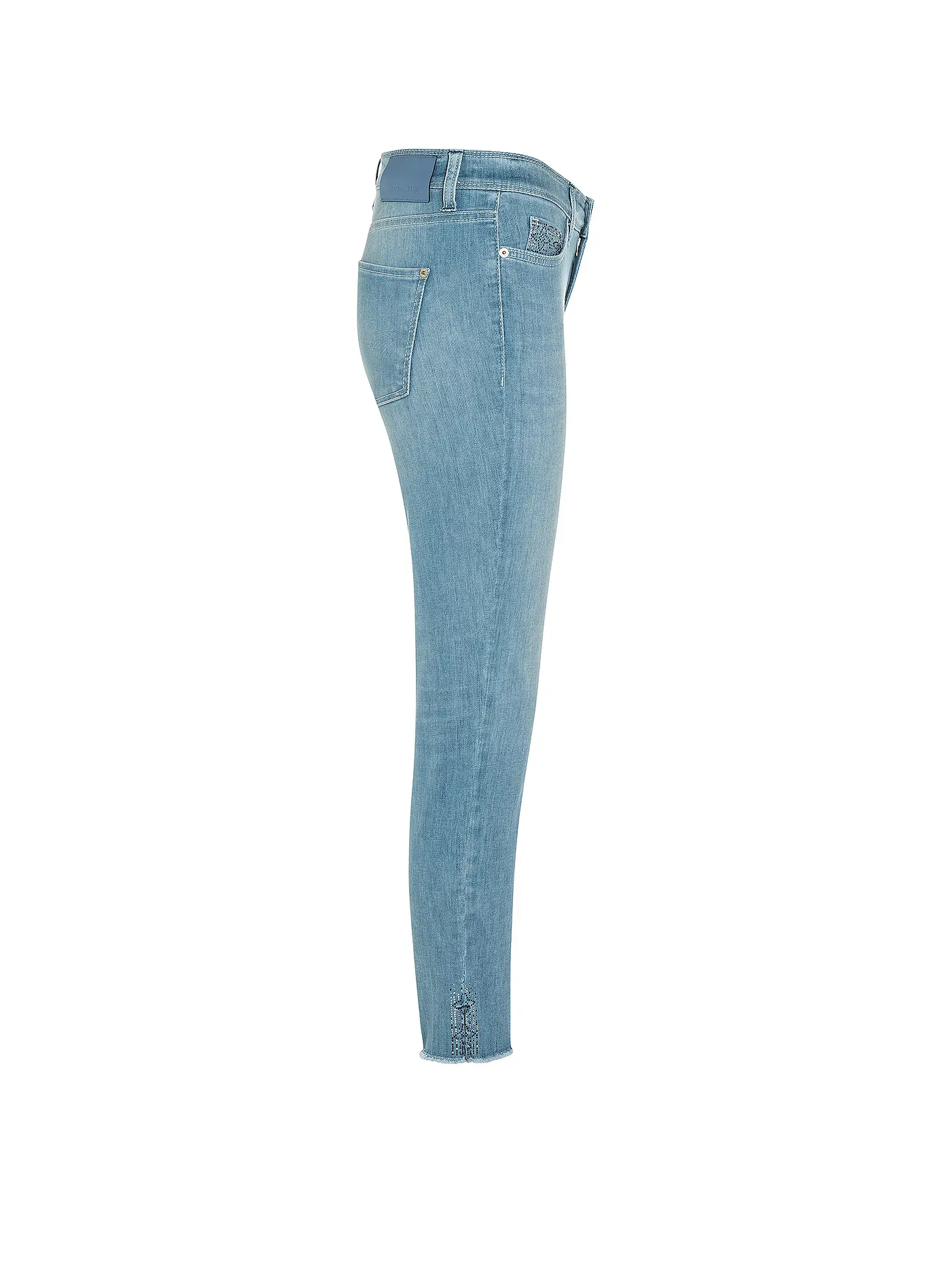 CAMBIO | Jeans Slim Fit 7/8 PIPER SHORT SWAROVSKI | hellblau