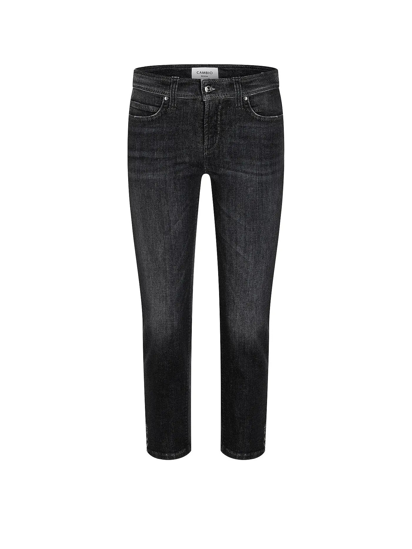 CAMBIO | Jeans Slim Fit Piper Short | schwarz