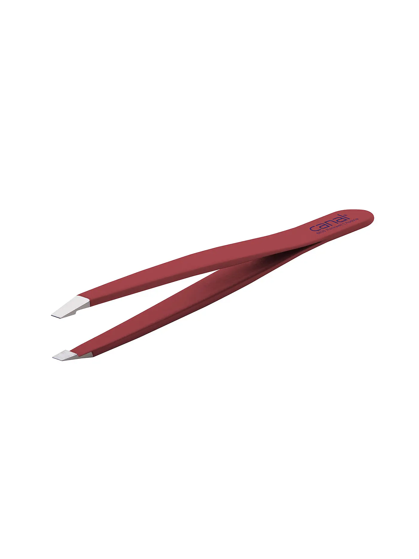 CANAL | Haarpinzette rostfrei/gerade 95mm (Rot) 2016-02 | rot