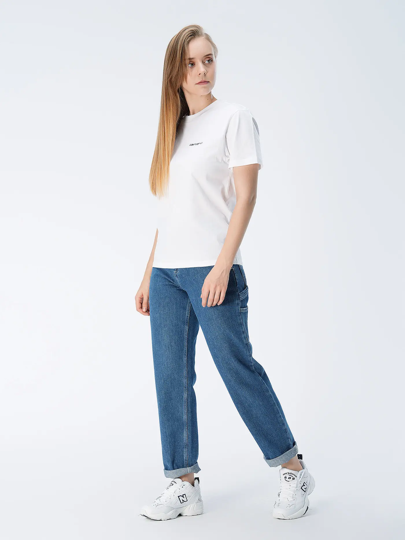 CARHARTT WIP | T-Shirt SCRIPT EMBROIDERY | weiss