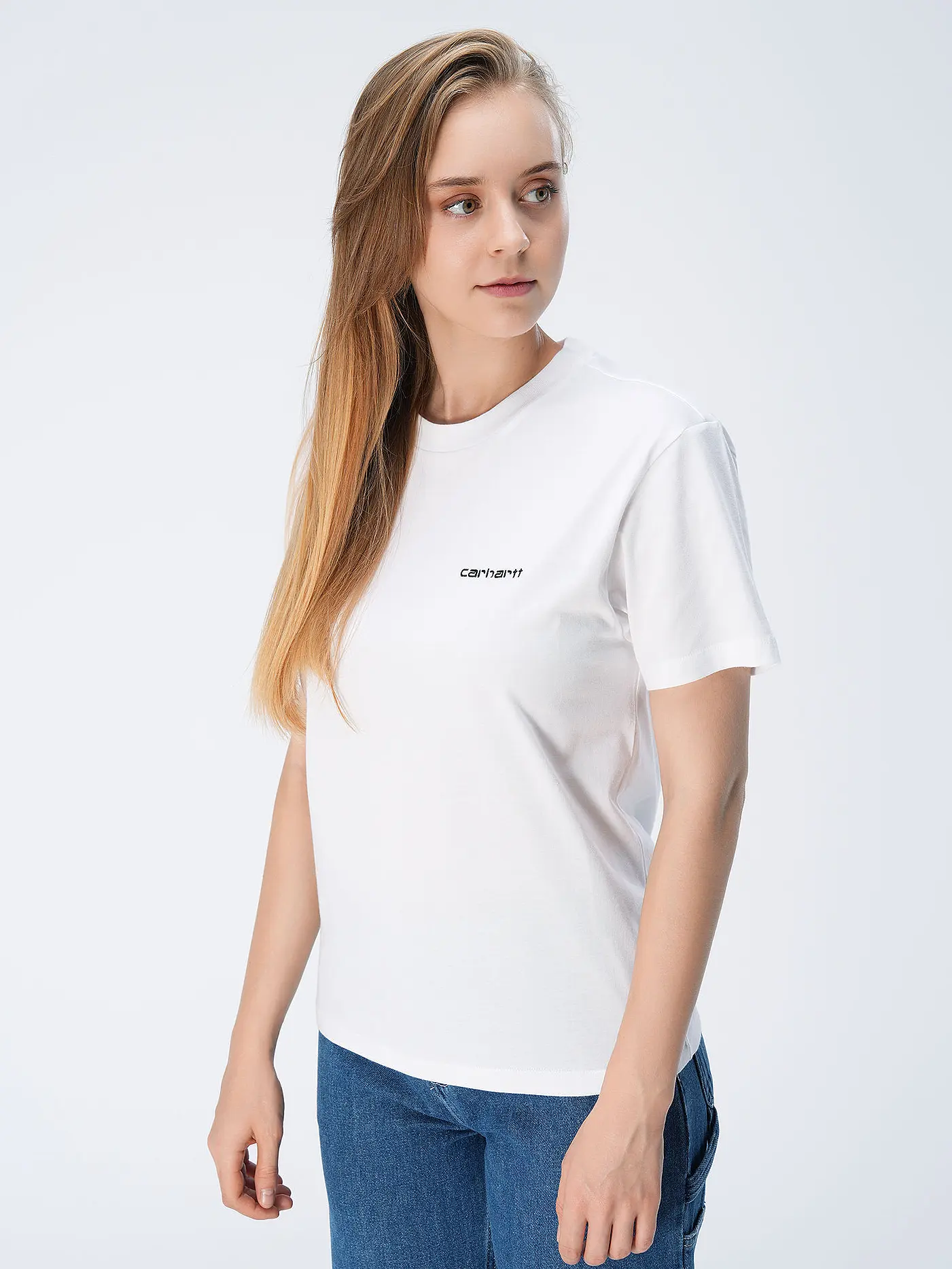 CARHARTT WIP | T-Shirt SCRIPT EMBROIDERY | weiss