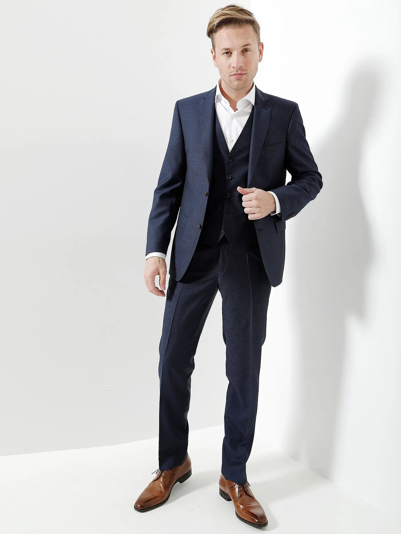 CARL GROSS | BLACK LINE Anzug-Hose "Steve" | blau