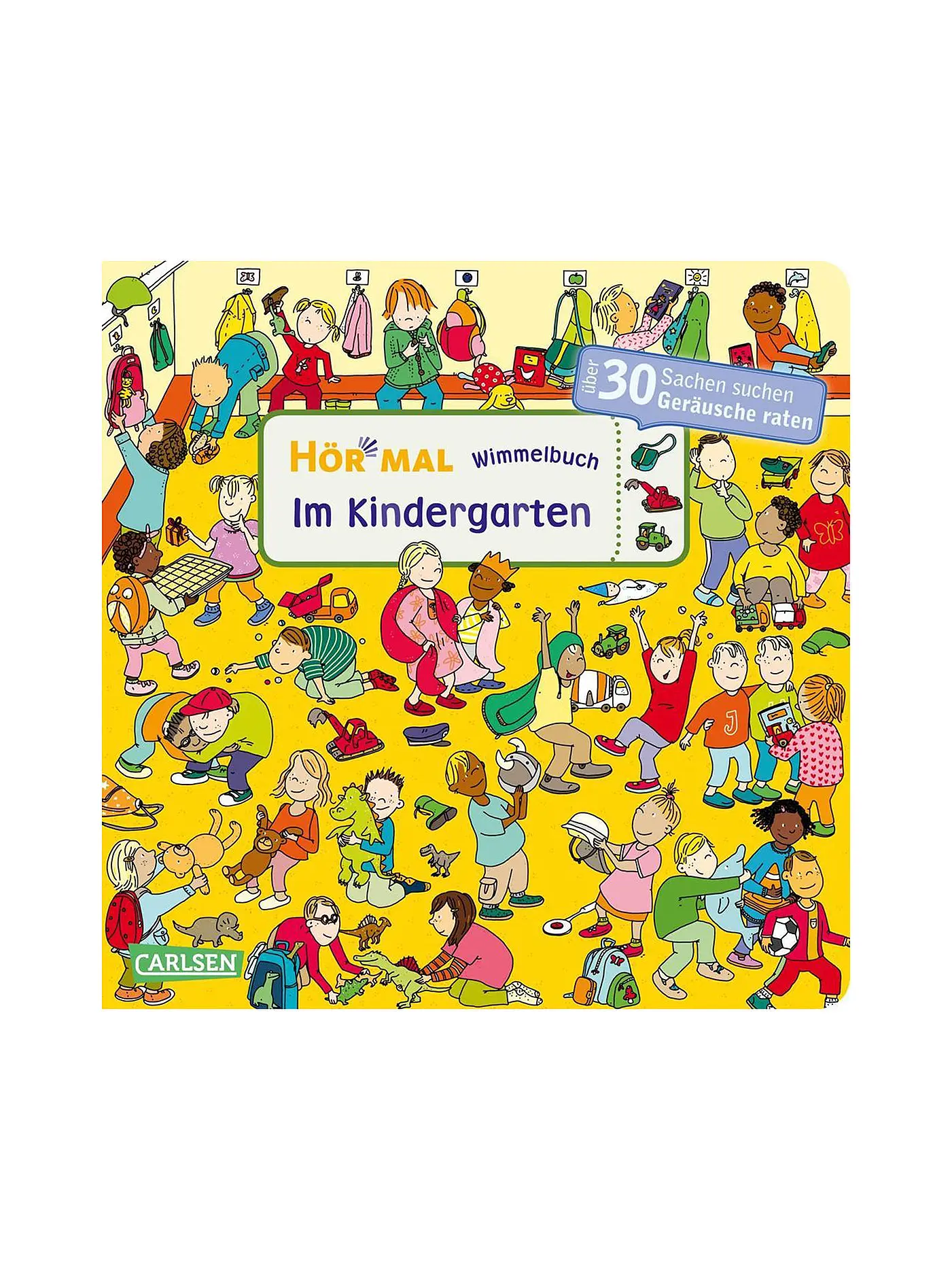 CARLSEN VERLAG | Hör mal (Soundbuch): Wimmelbuch: Im Kindergarten | keine Farbe