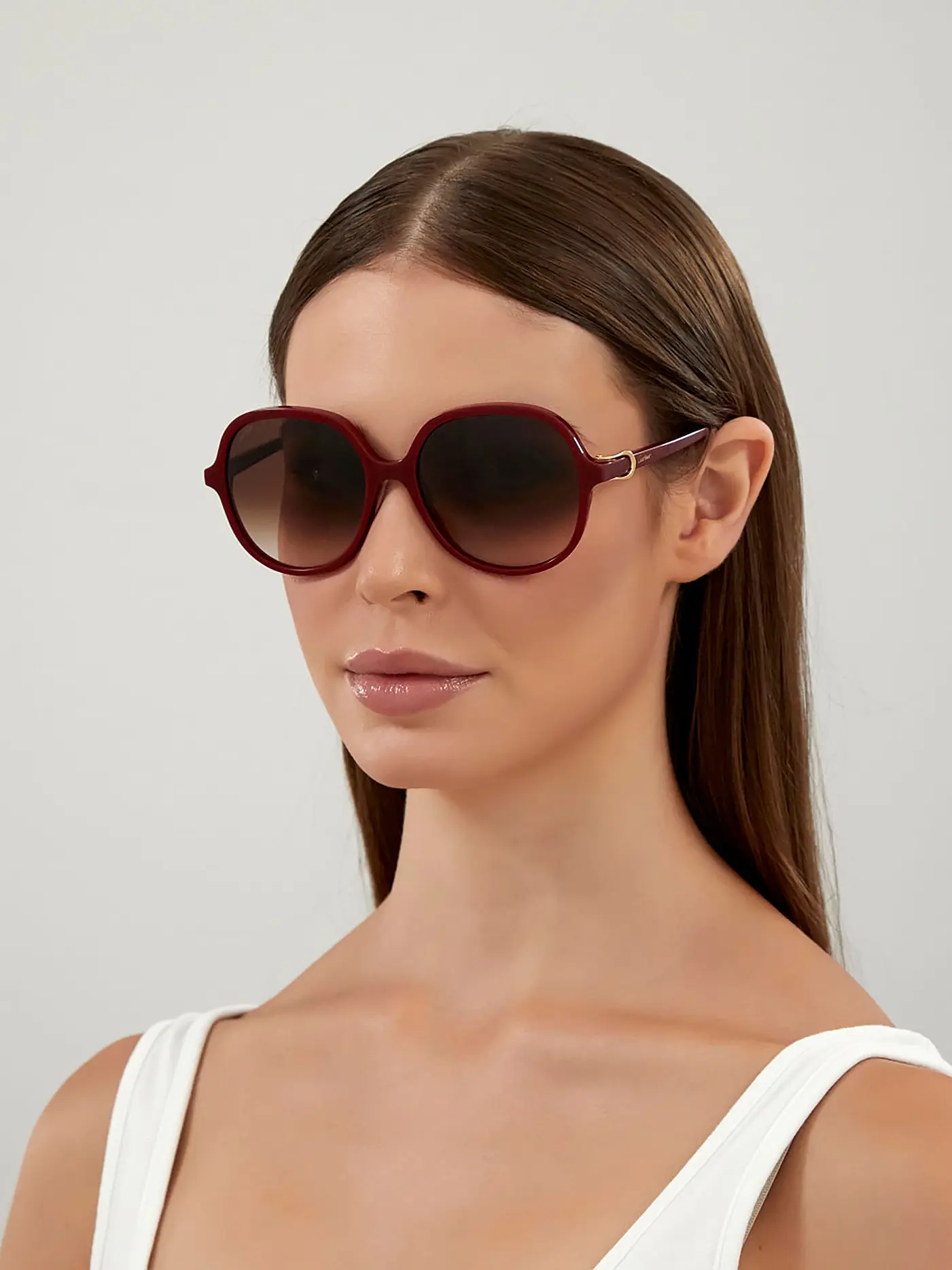 CARTIER | Sonnenbrille CT0350S | dunkelrot