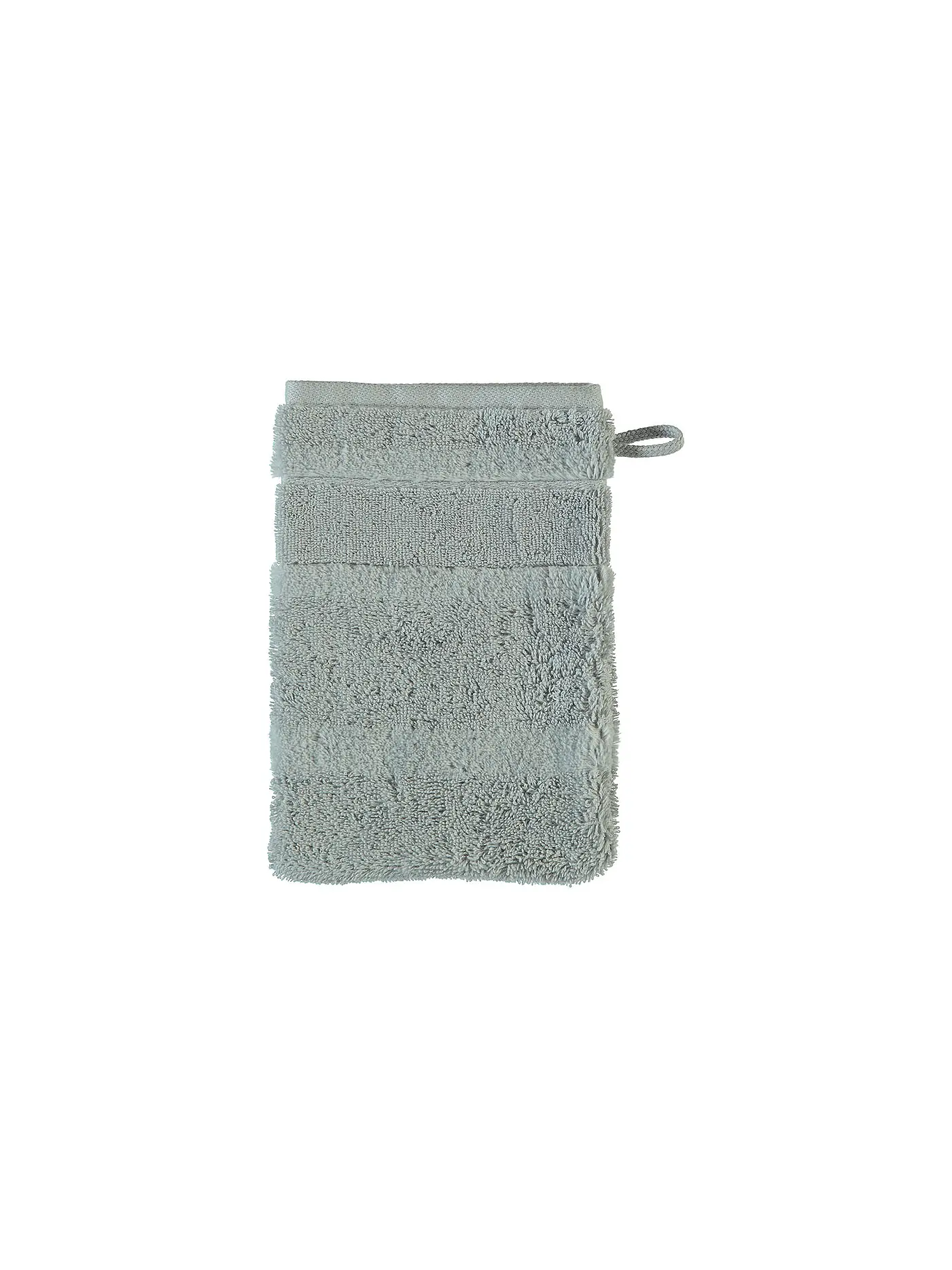 CAWÖ | Waschhandschuh 16x22cm NOBLESSE Natur | hellgrau