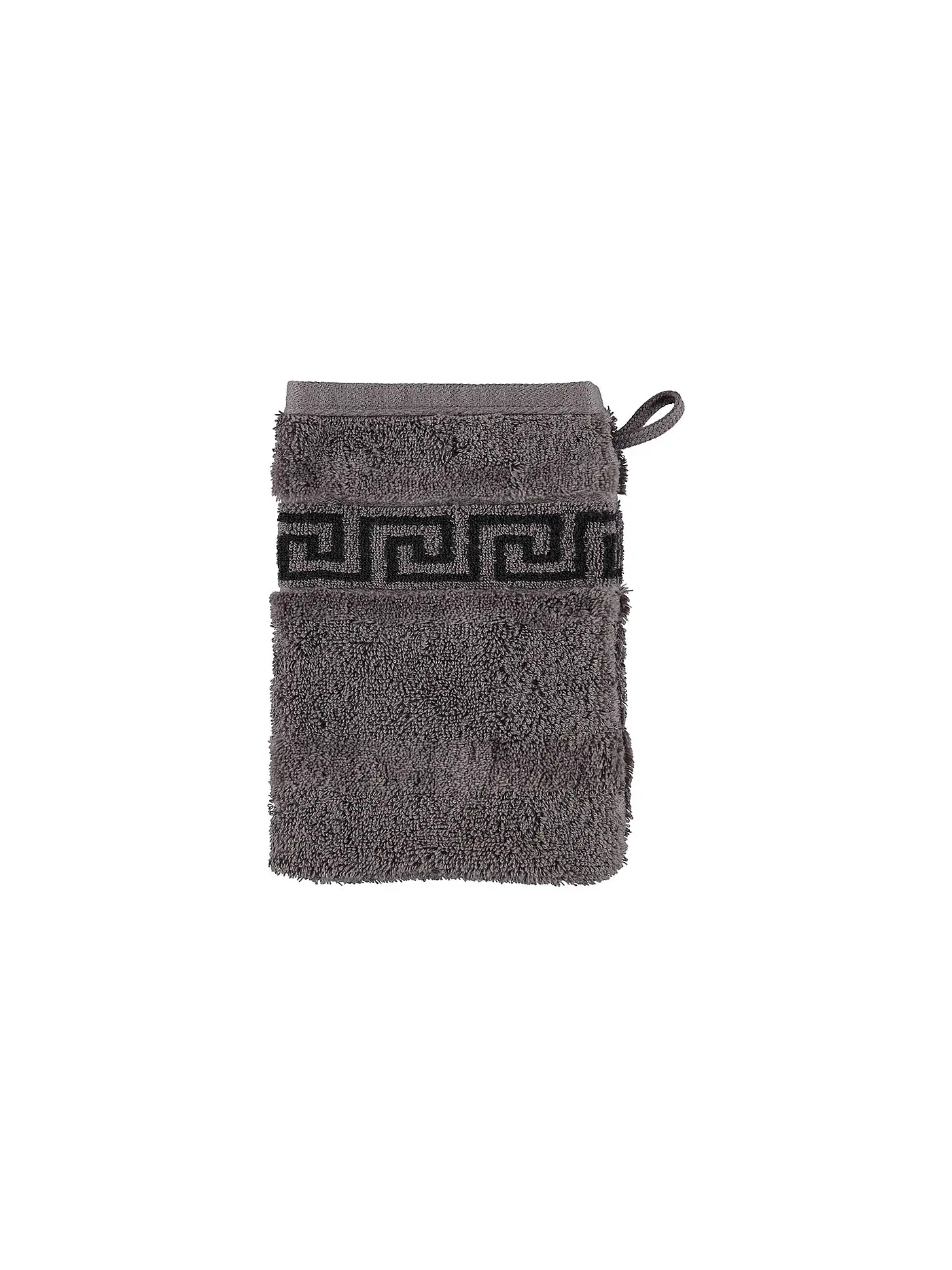 CAWÖ | Waschhandschuh Noblesse Duo 16x22cm Anthrazit | grau