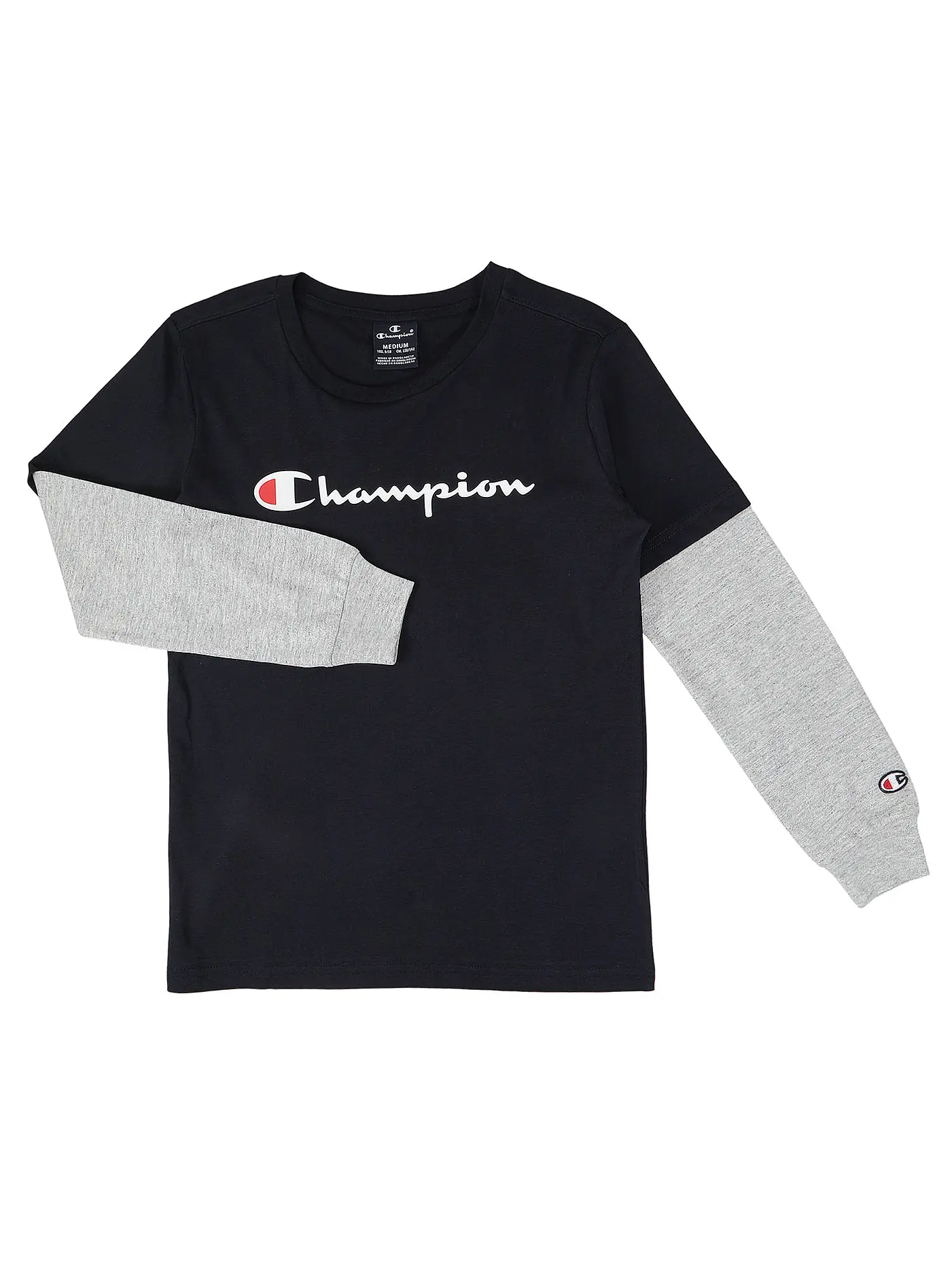 CHAMPION | Jungen Langarmshirt  | dunkelblau