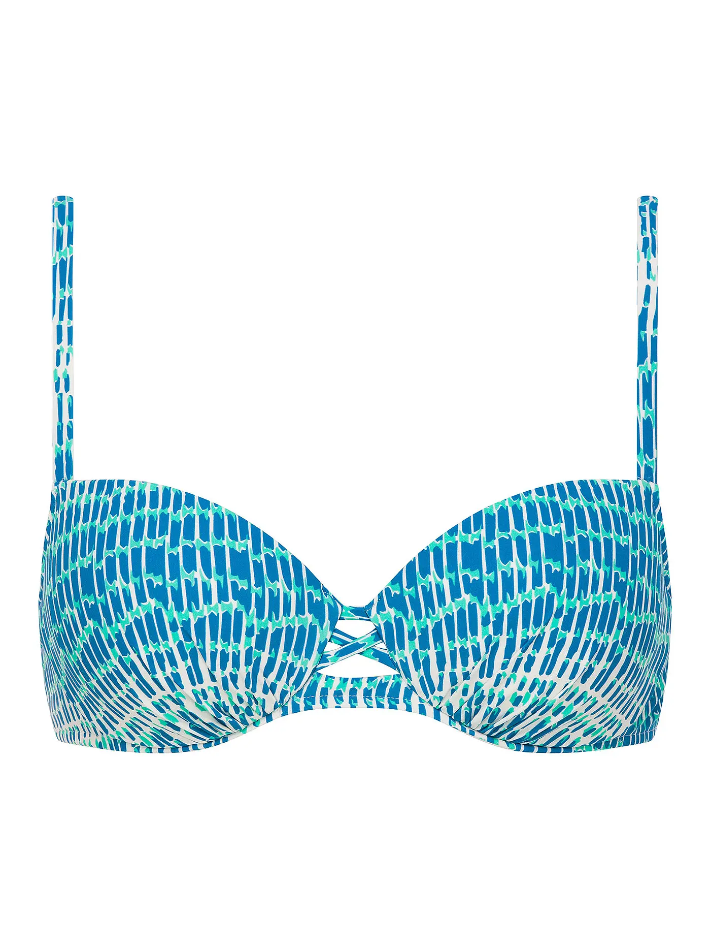 CHANTELLE | Bikinioberteil mit Memory Foam Schale "Shades" (Essaouira) | blau