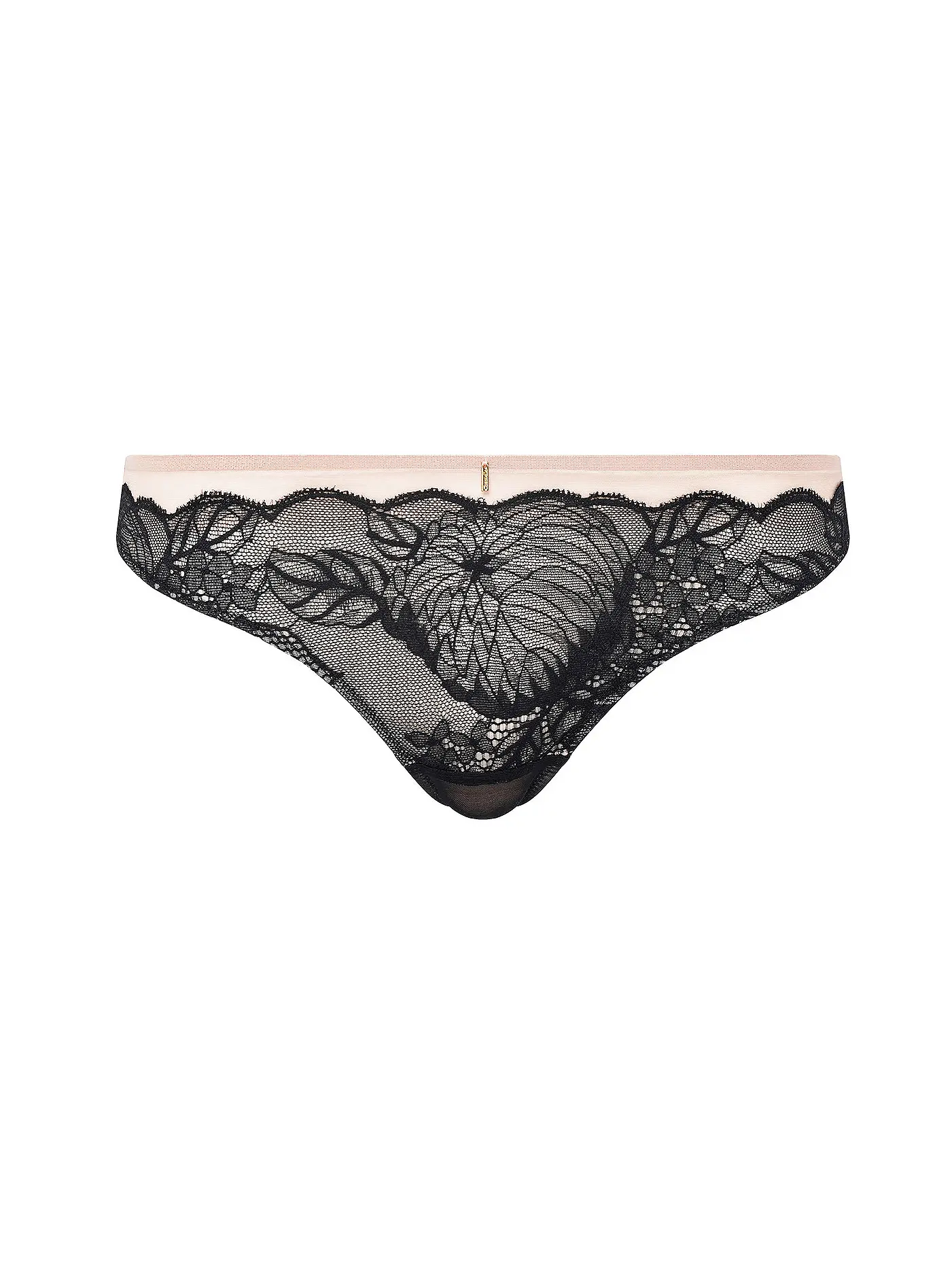 CHANTELLE | String MIDNIGHT FLOWERS schwarz | schwarz