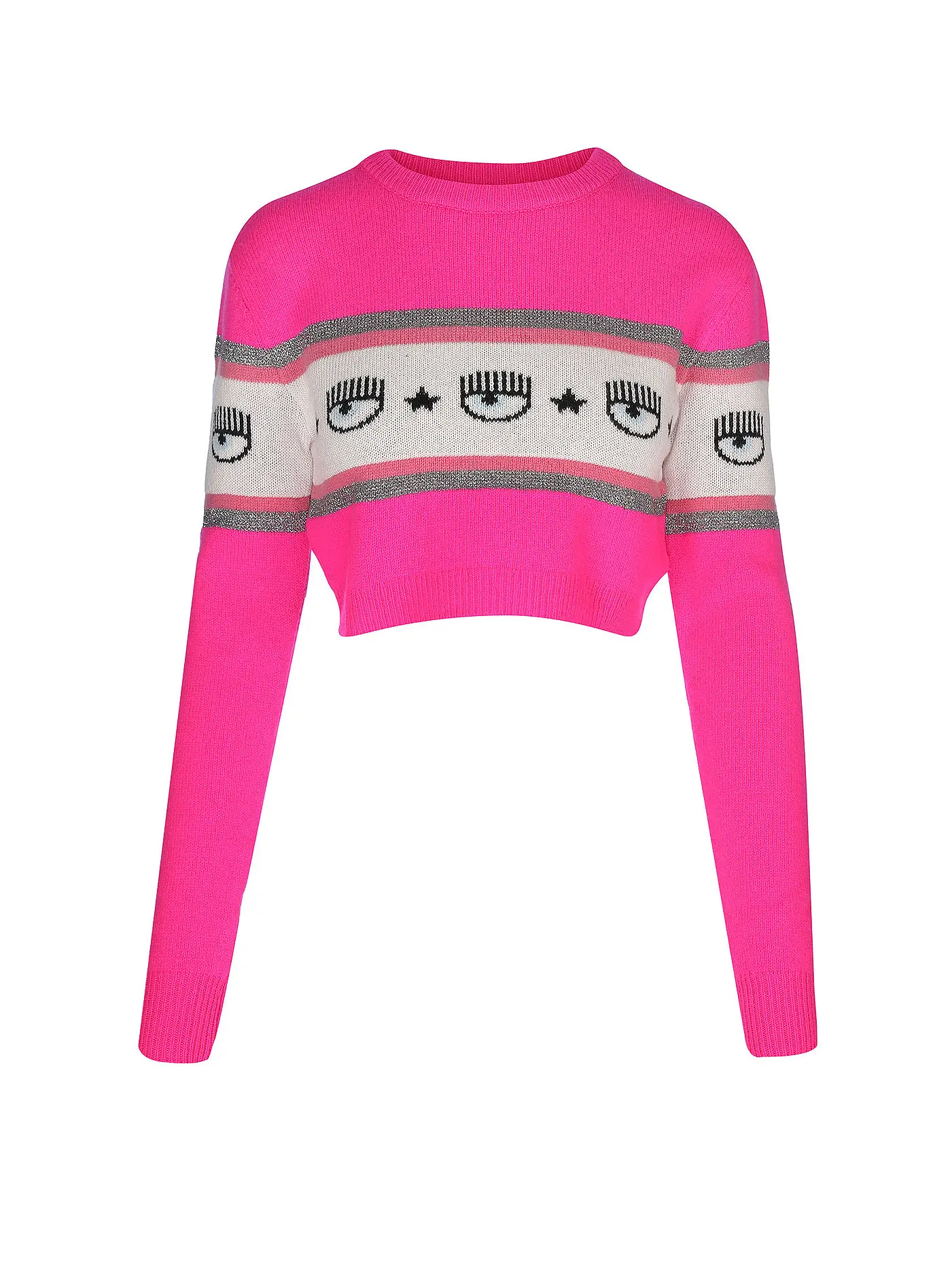 CHIARA FERRAGNI | Pullover Cropped Fit | pink