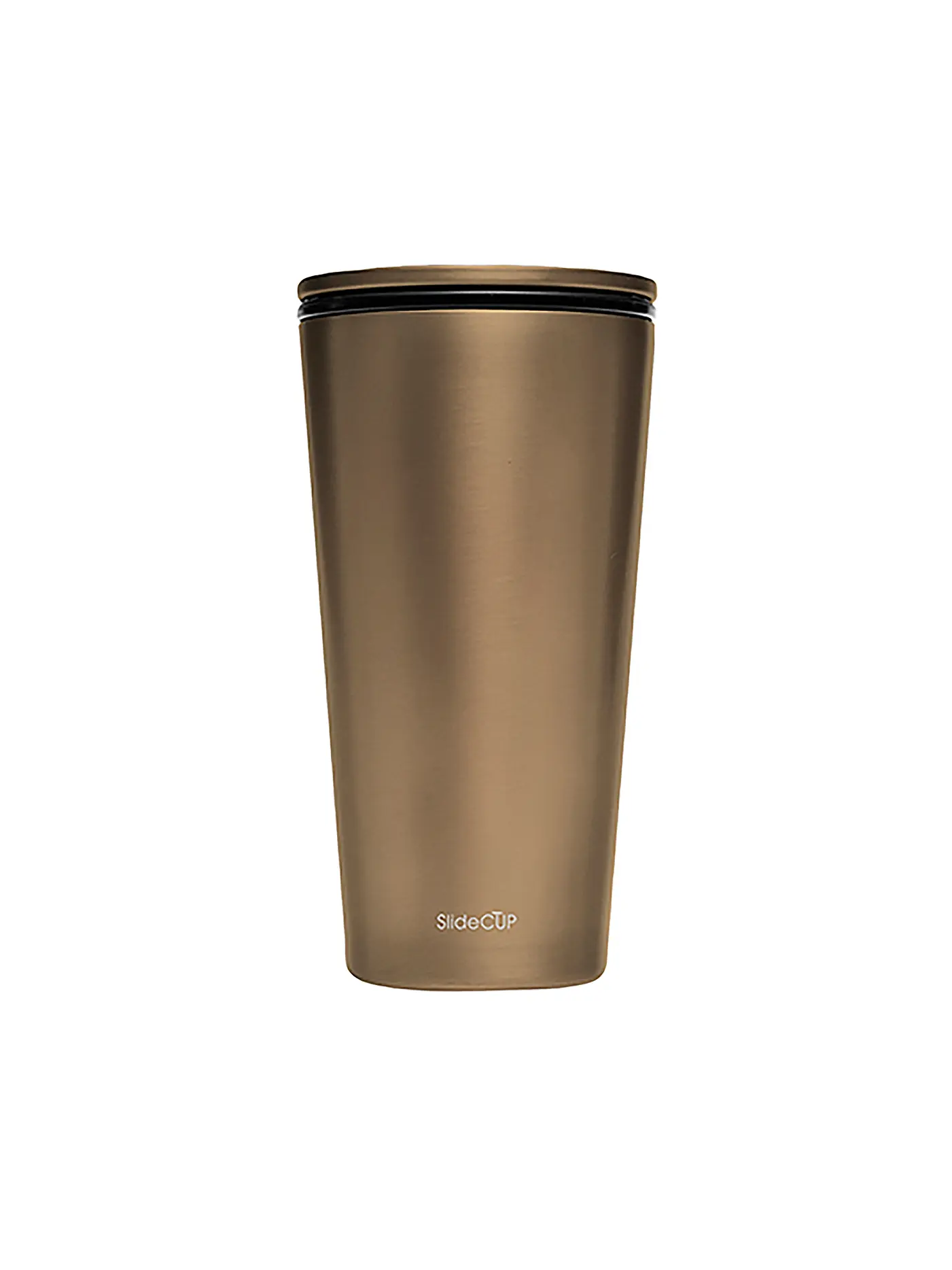 CHIC.MIC | Becher Stainless Steel SlideCup 420ml Anthazit | gold