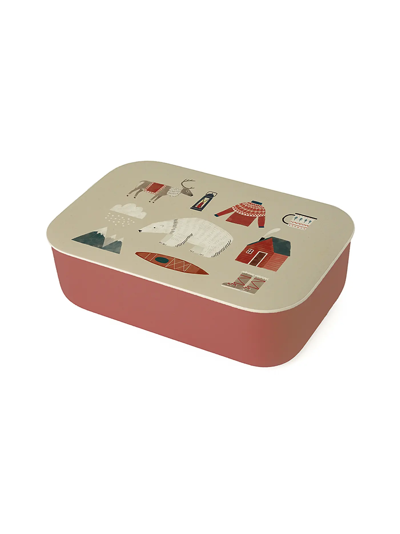 CHIC.MIC | bioloco plant classic lunchbox Nordic Winter | bunt