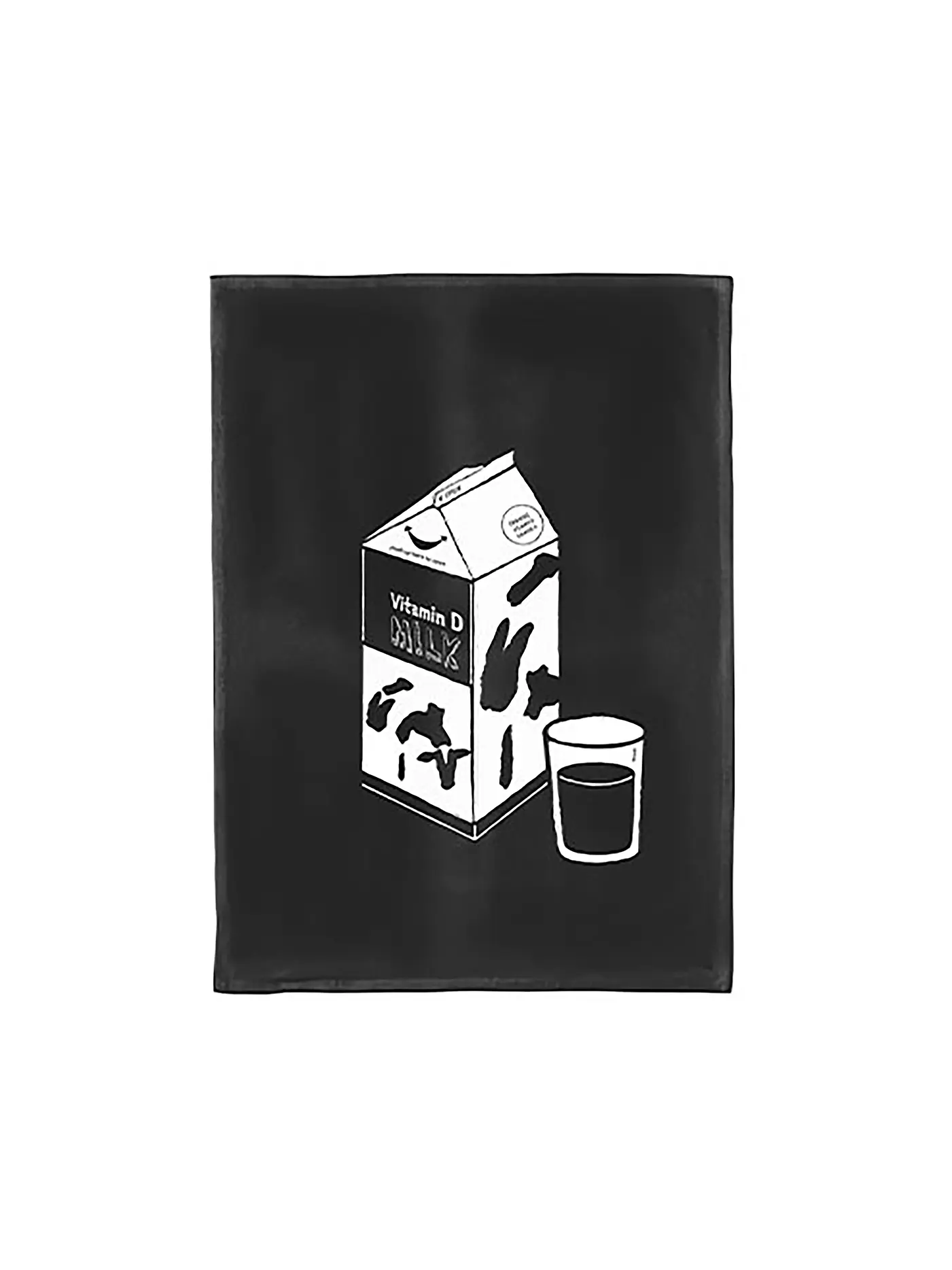 CHIC.MIC | Geschirrtuch 50x70cm Milk | schwarz