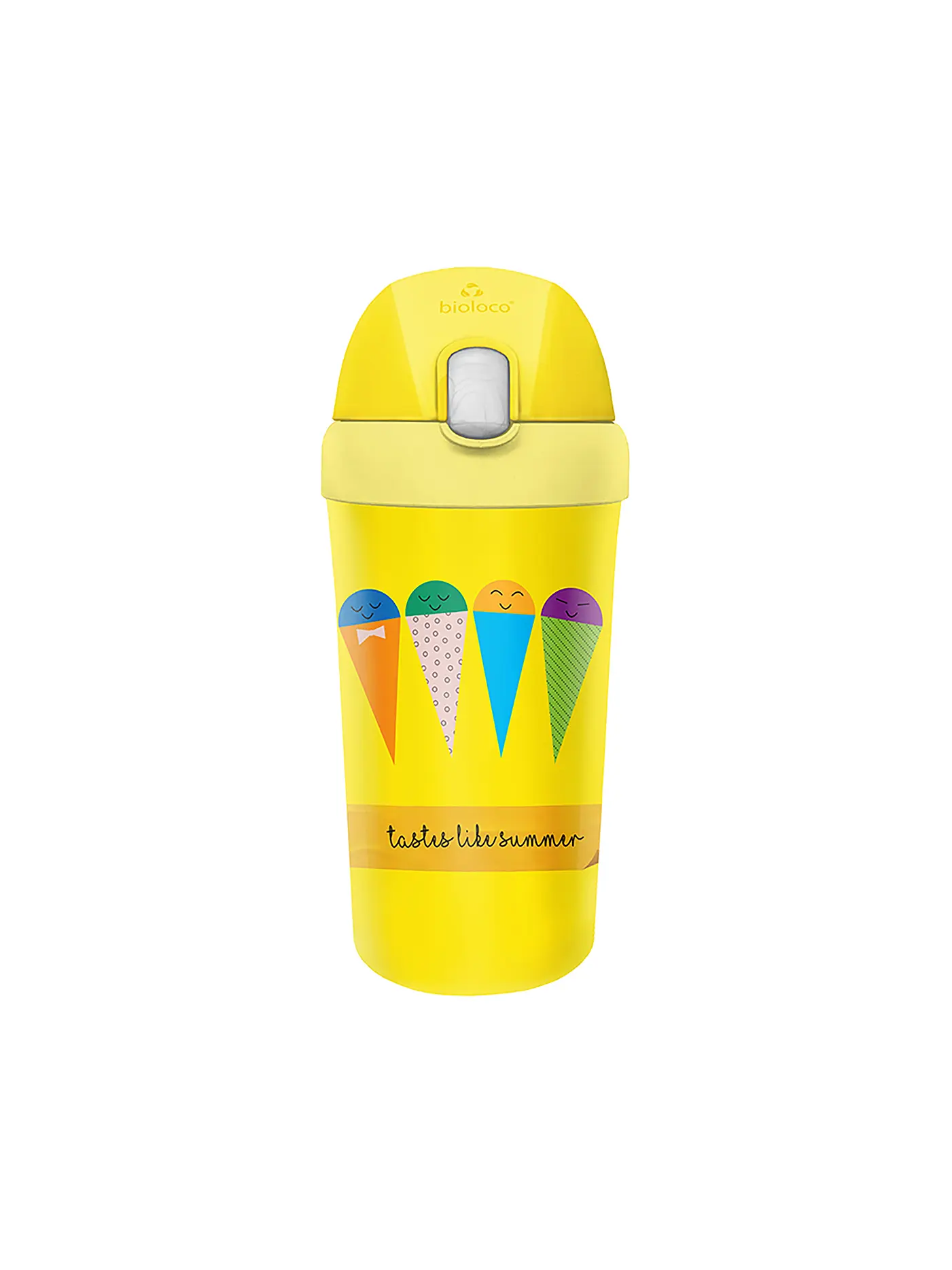 CHIC.MIC | Kinder Trinkbecher Cup bioloco plant 400ml Taste like Summer | bunt