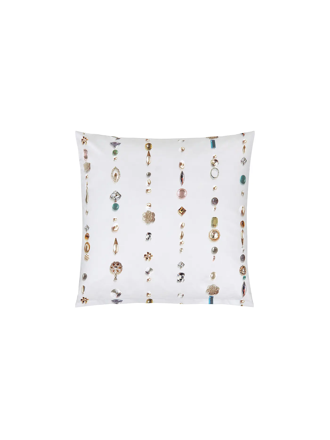 CHRISTIAN FISCHBACHER | Satin Kissenbezug Bijoux 70x90cm Juwelen | bunt