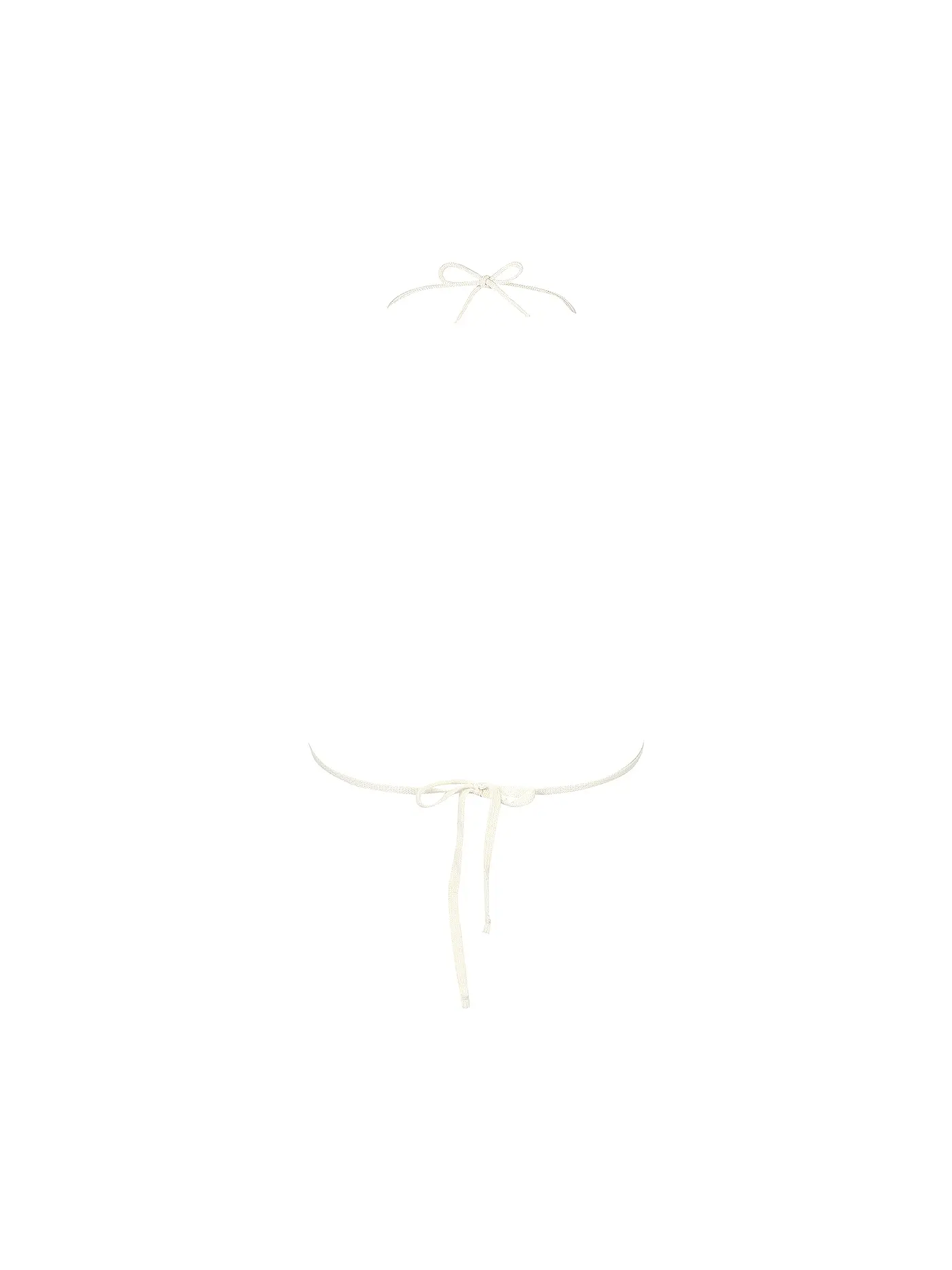 CHRISTINA SEEWALD | Triangle Bra - Bustier Cashmere Undies | weiss