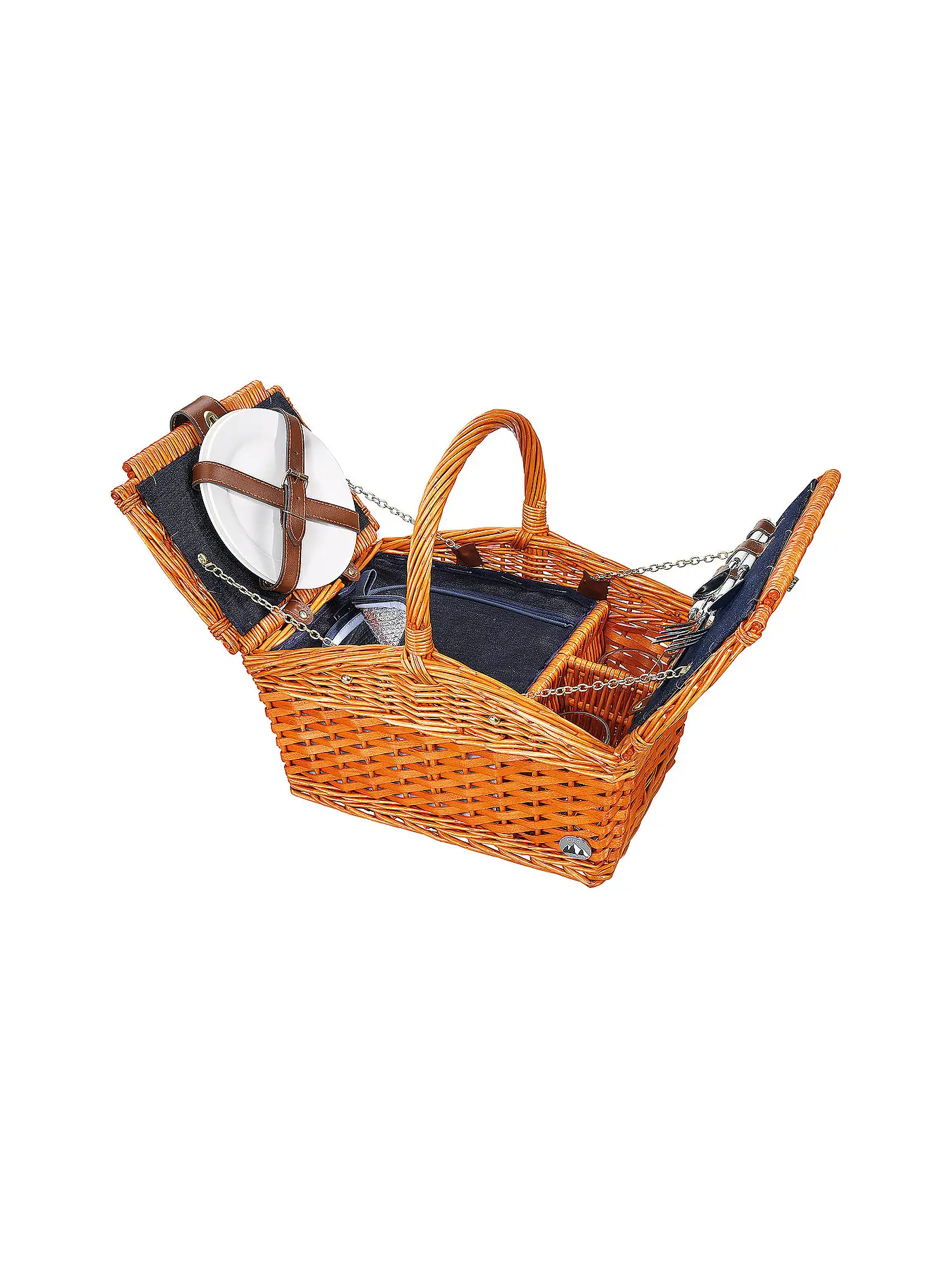 CILIO | Picknick-Korb SALERNO rotbraun | braun