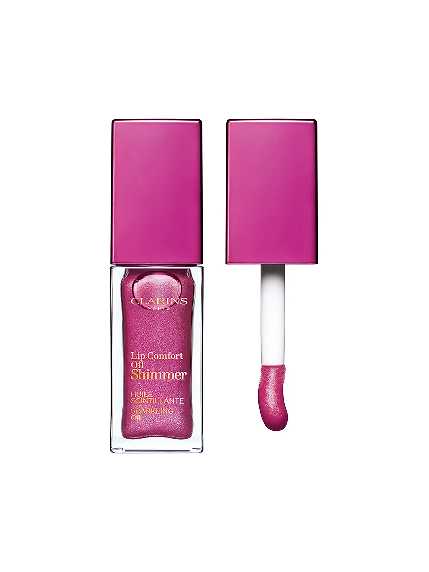 CLARINS | Lippenstift - Lip Comfort Oil Shimmer ( 08 Deep Red )  | pink