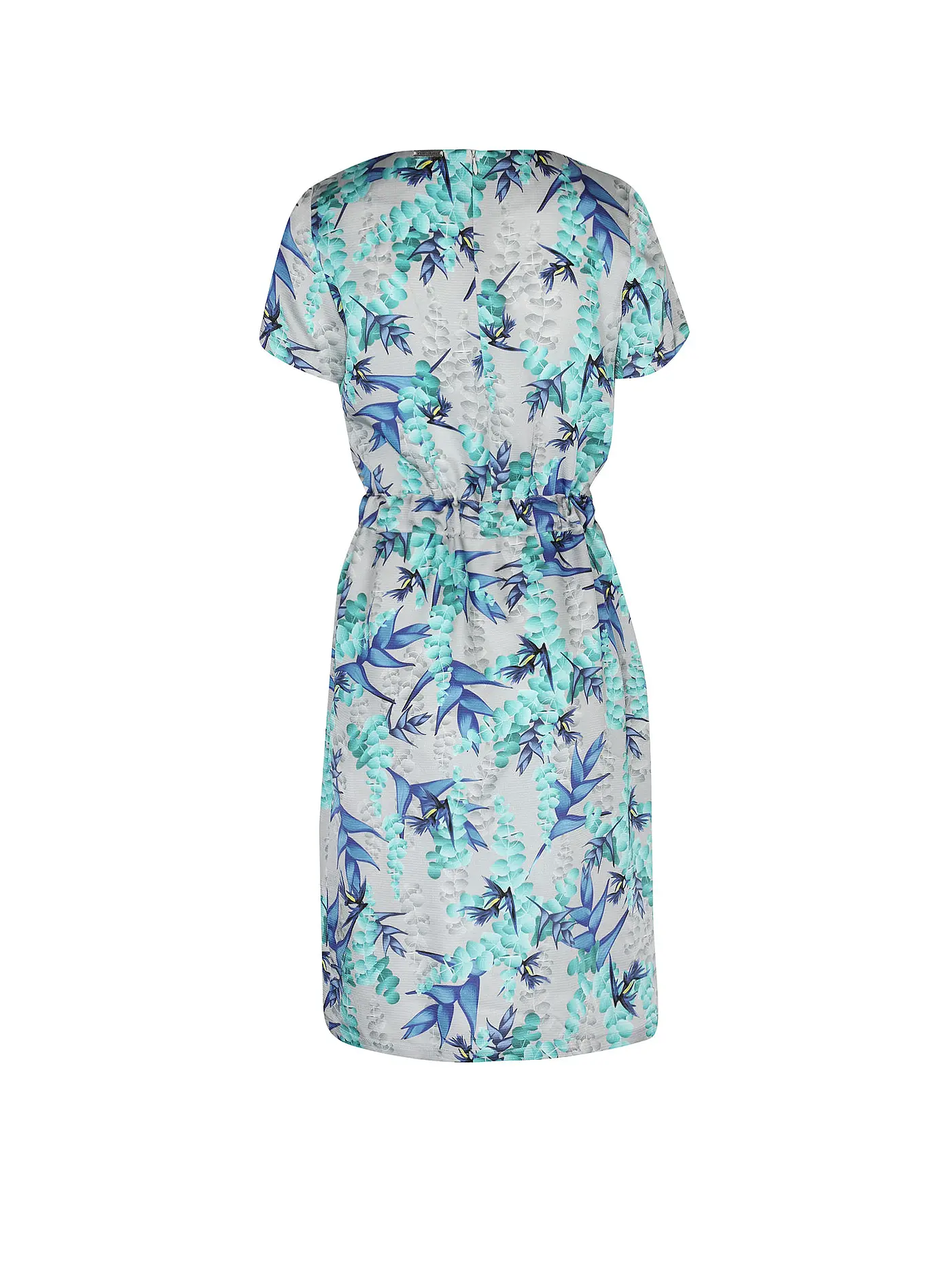 CLAUS TYLER | Cocktailkleid AUSTRIAN EMBROIDERY PRINT FLORAL | grau