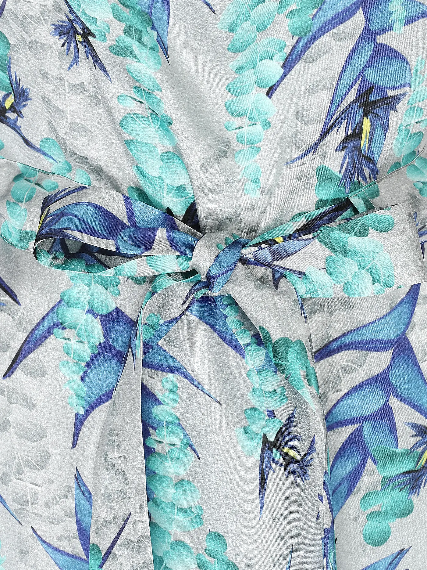 CLAUS TYLER | Cocktailkleid AUSTRIAN EMBROIDERY PRINT FLORAL | grau