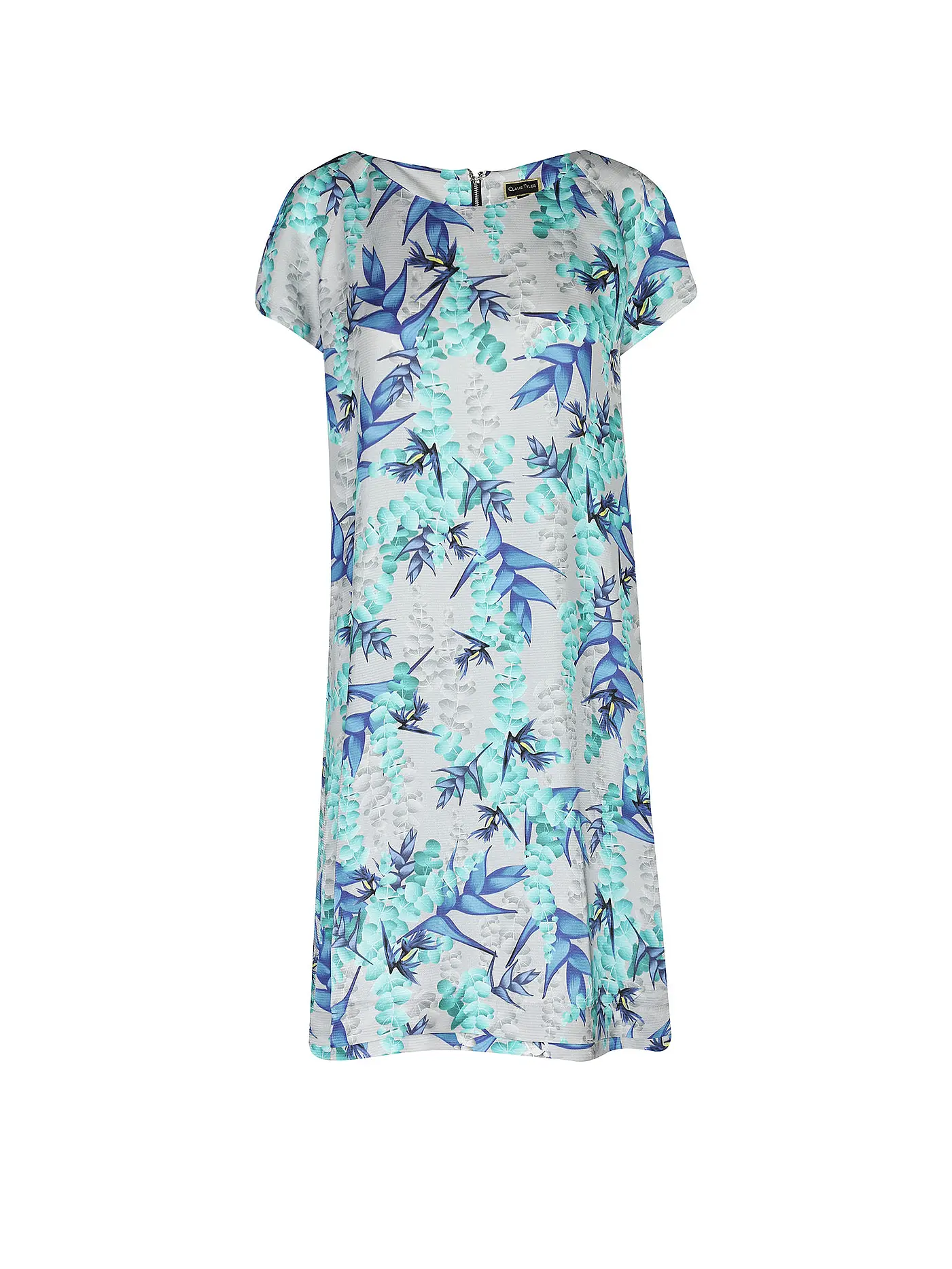 CLAUS TYLER | Cocktailkleid SPORTY PRINT FLORAL | grau