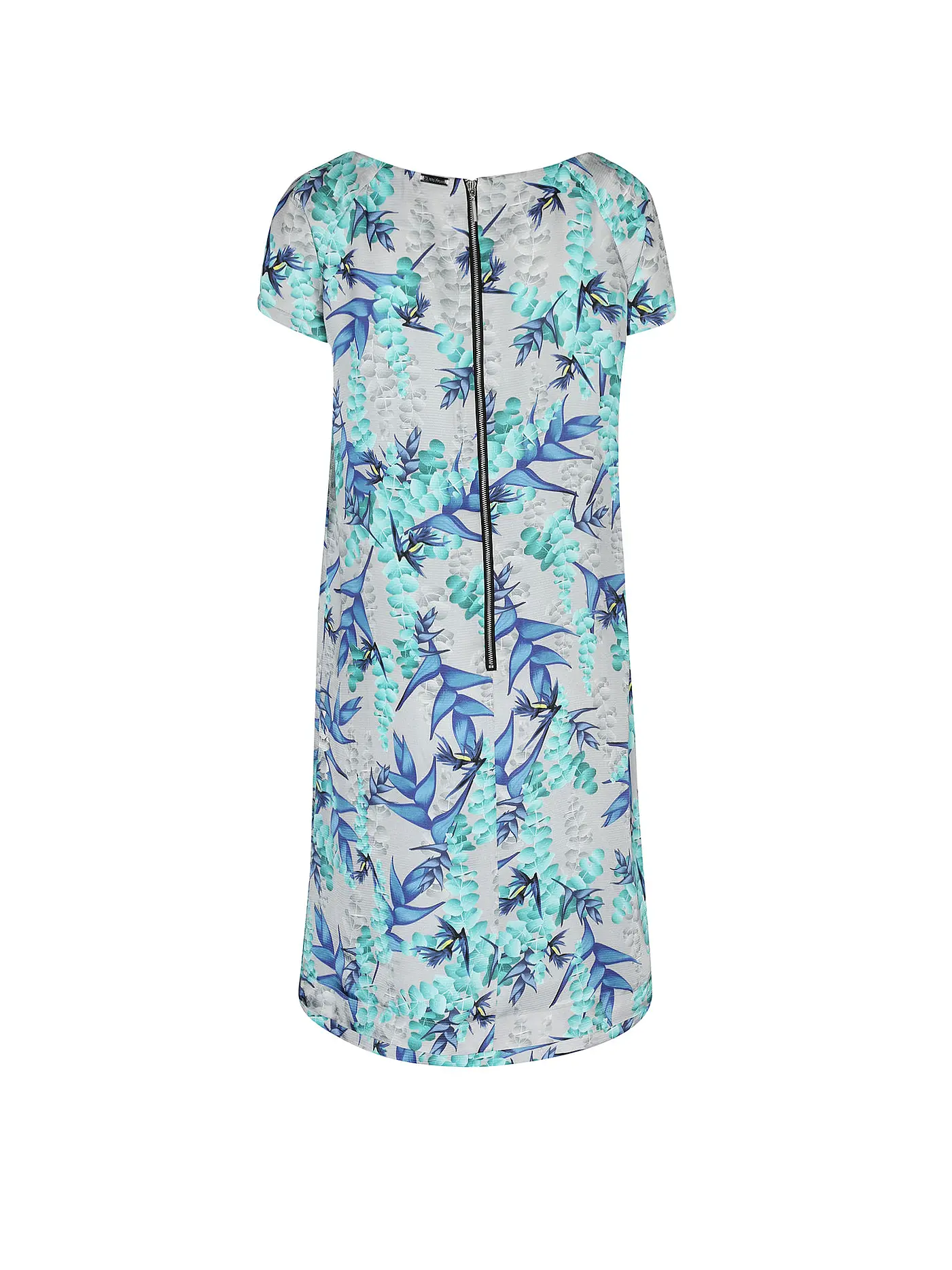 CLAUS TYLER | Cocktailkleid SPORTY PRINT FLORAL | grau
