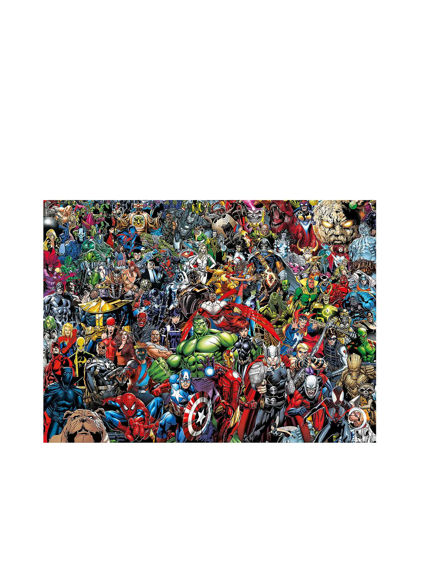CLEMENTONI | Kinderpuzzle 1000 Teile Impossible Puzzle Marvel Universe | keine Farbe