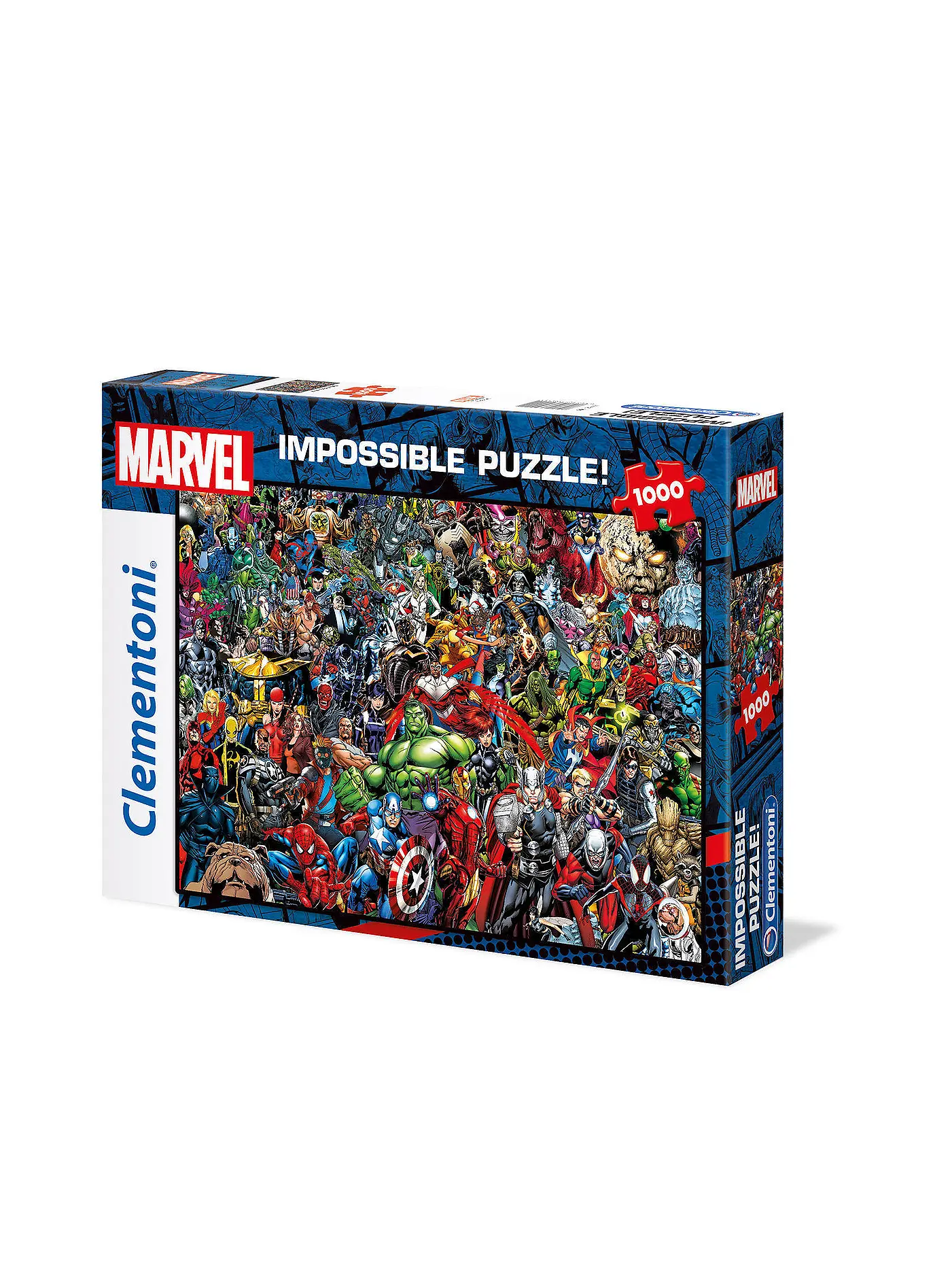 CLEMENTONI | Kinderpuzzle 1000 Teile Impossible Puzzle Marvel Universe | keine Farbe