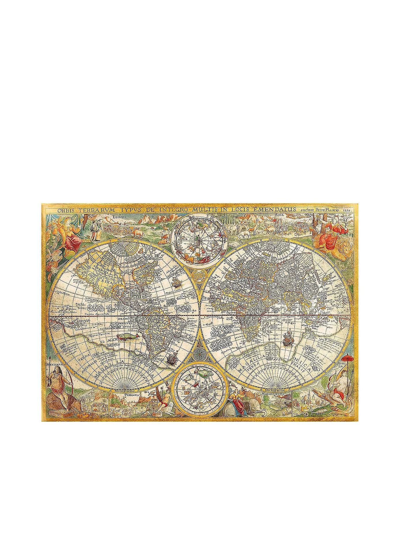 CLEMENTONI | Puzzle - Antike Landkarte 2000 Teile | keine Farbe