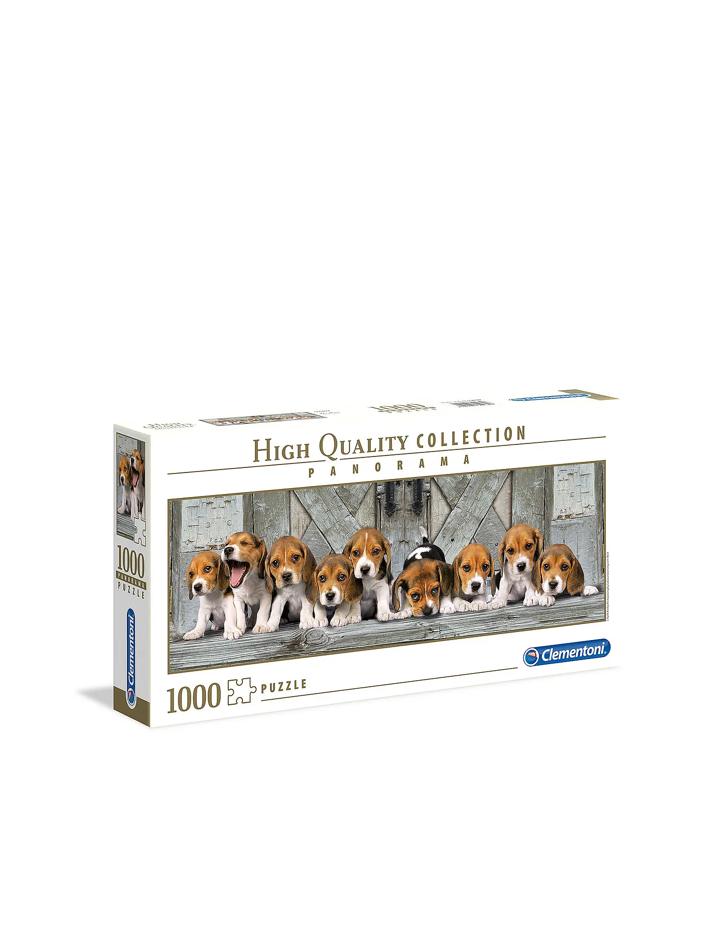 CLEMENTONI | Puzzle - Panorama - Beagles 1000 Teile | keine Farbe