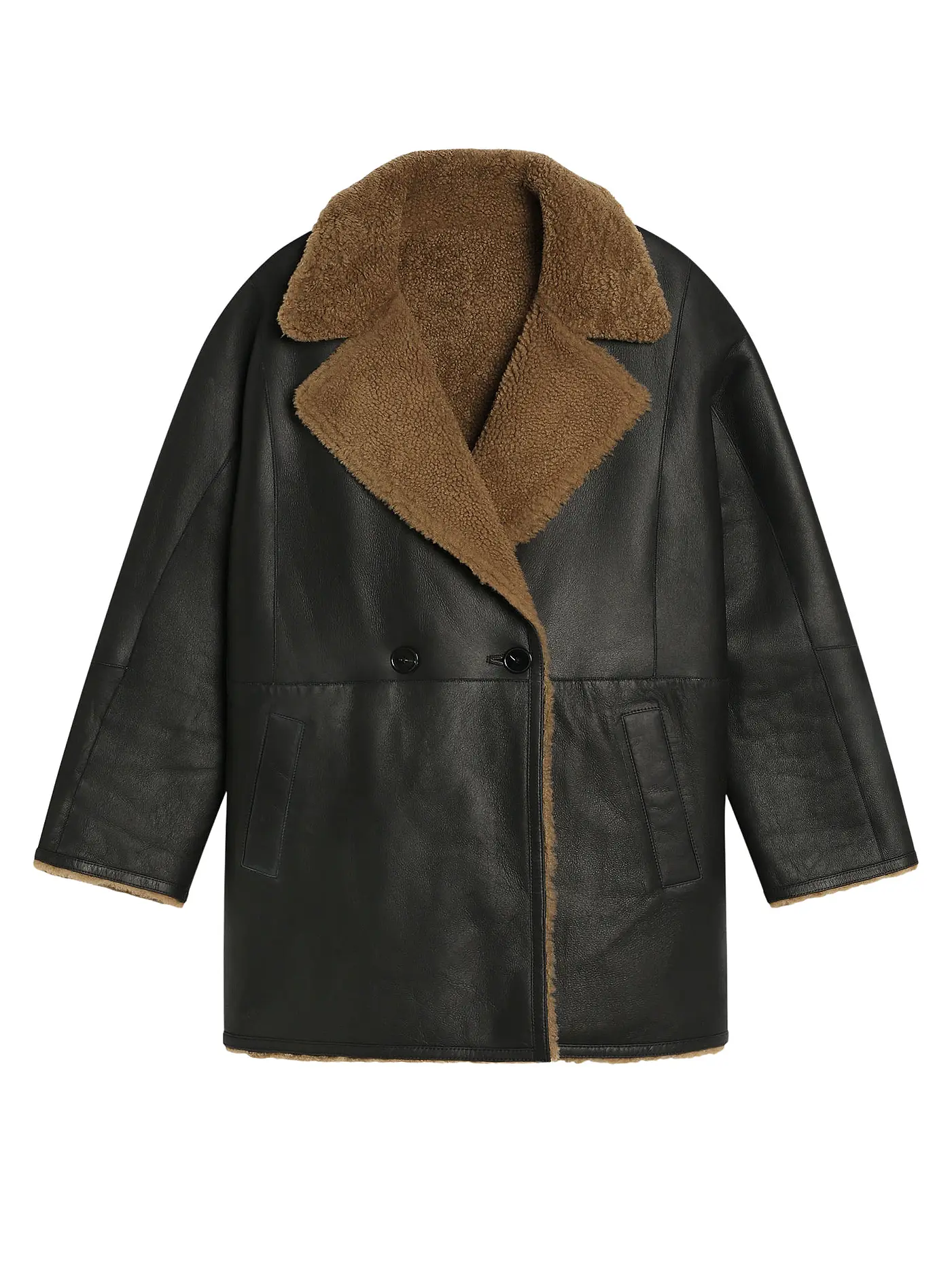 CLOSED | Felljacke - Wendejacke | braun