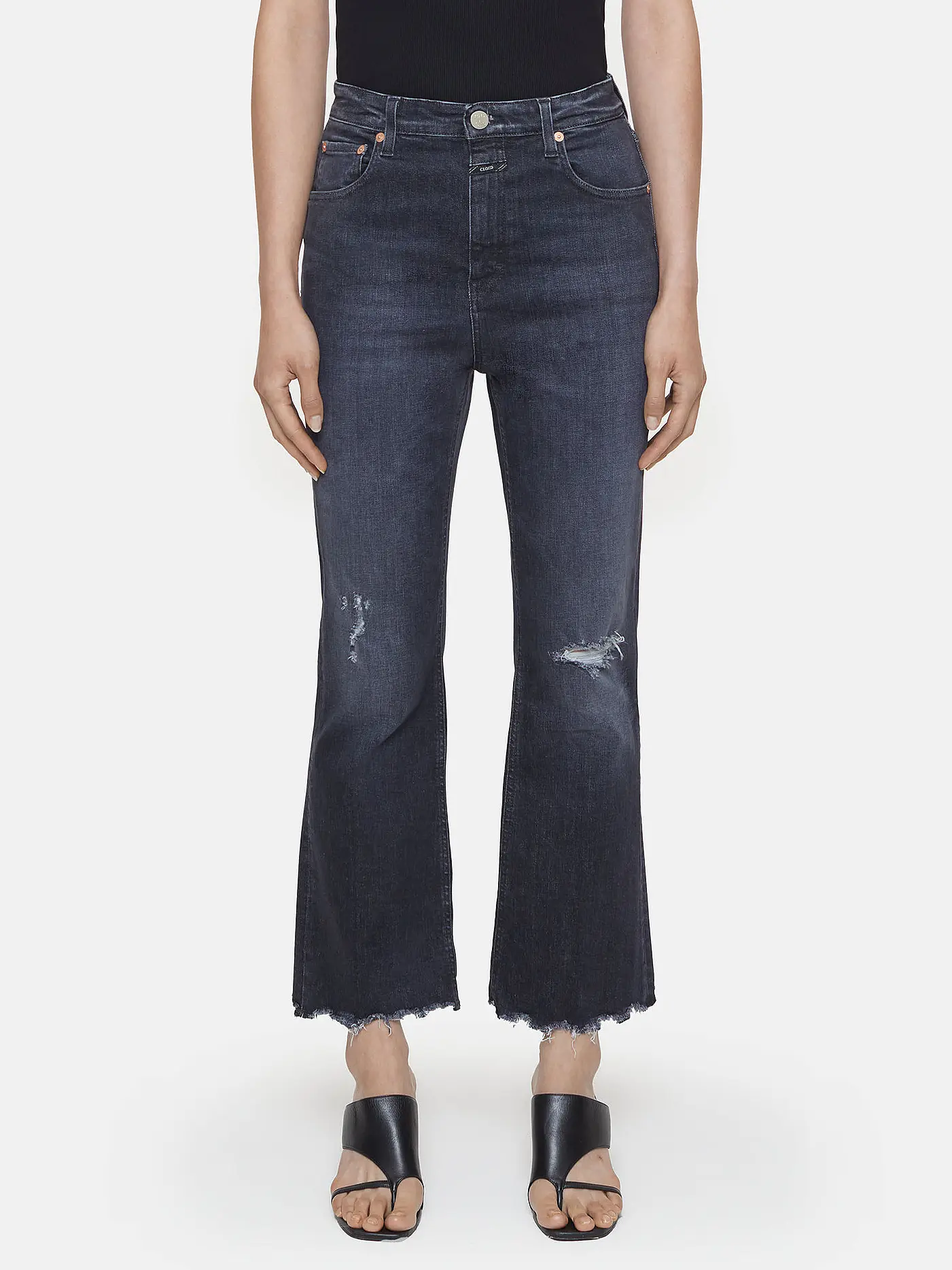 CLOSED | Jeans Flared Fit HI-SUN | grau