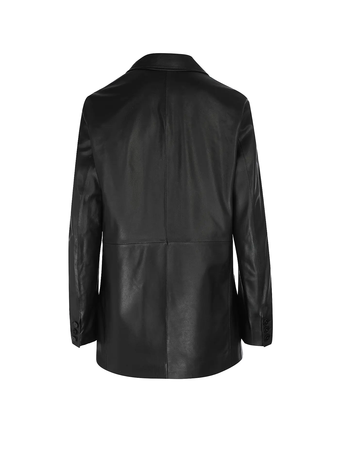 CLOSED | Lederblazer KAYCEE | schwarz