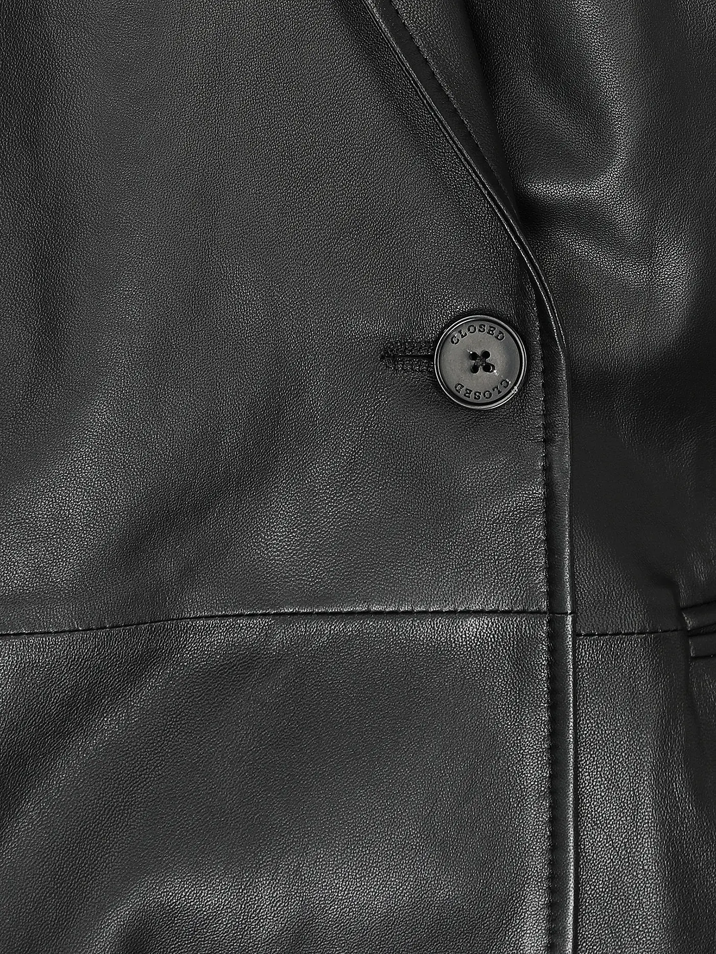 CLOSED | Lederblazer KAYCEE | schwarz