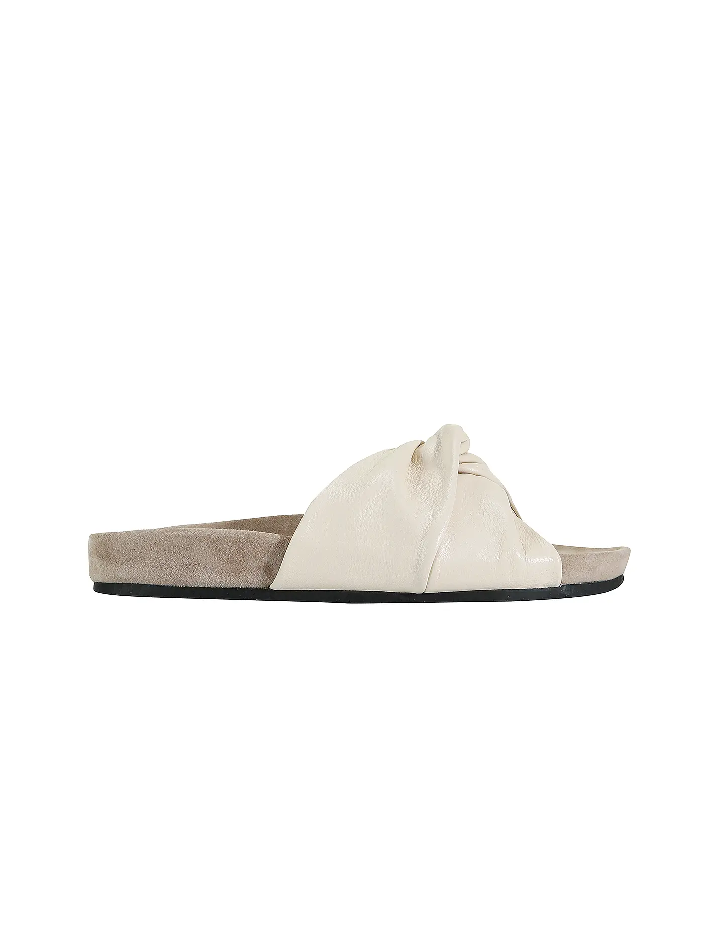 CLOSED | Pantoletten Kyomi gold earth | creme