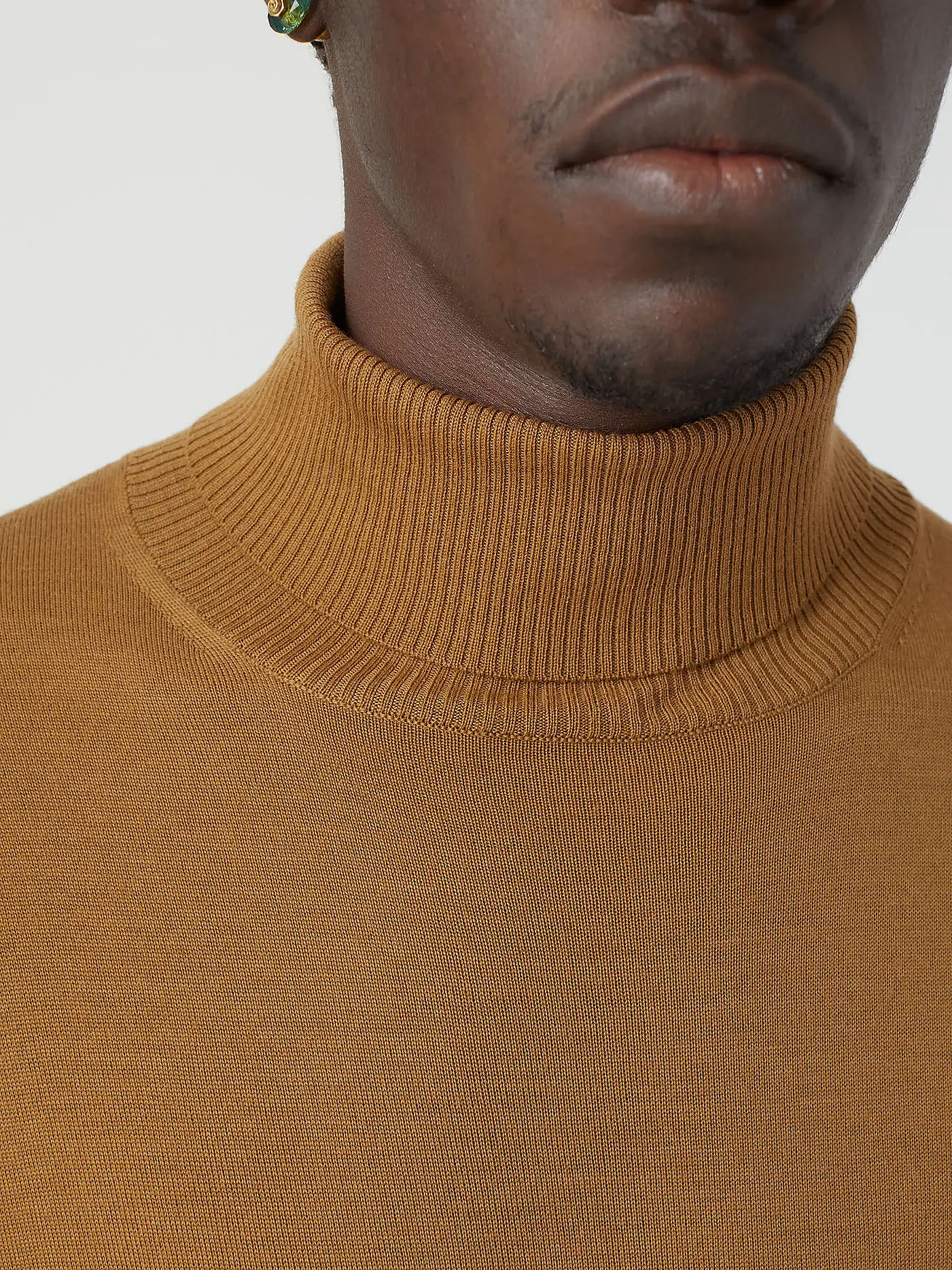 CLOSED | Rollkragenpullover | senf