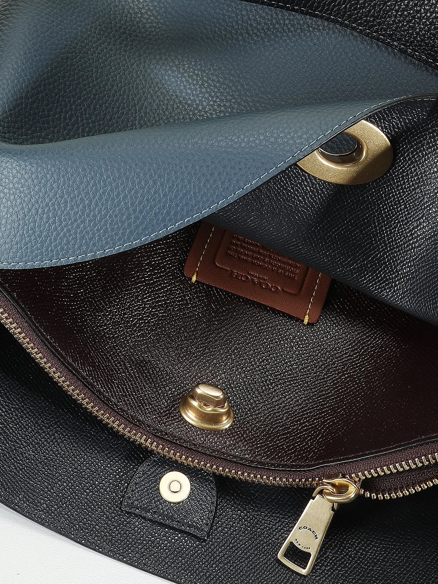 COACH | Ledertasche - Hobo WILLOW  | dunkelblau