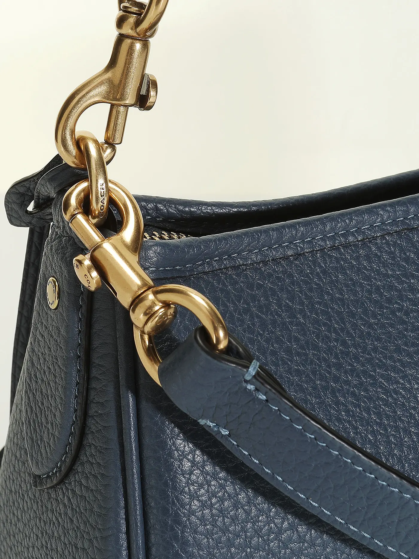 COACH | Ledertasche - Mini Bag CARY | dunkelblau