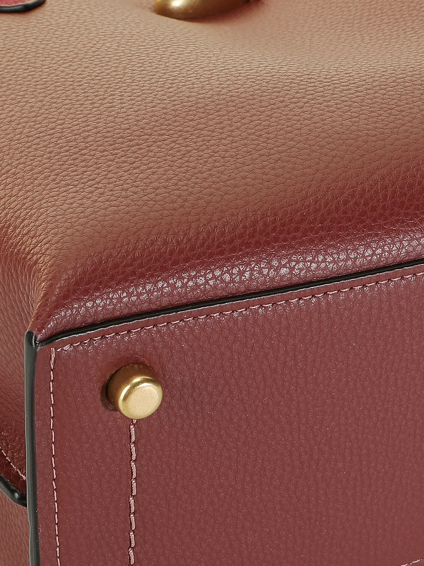 COACH | Ledertasche - Mini Bag WILLOW TOTE 24 | dunkelrot