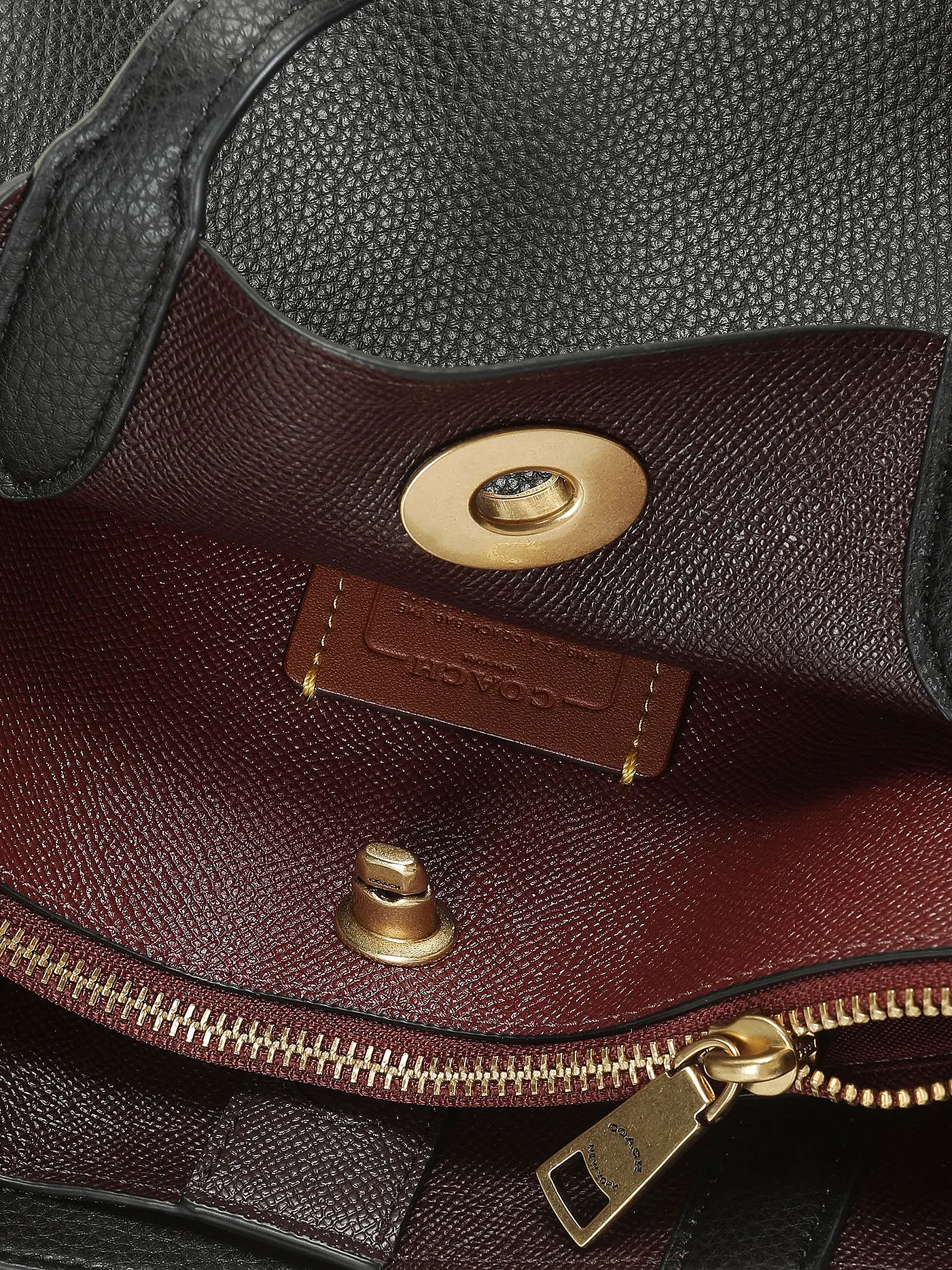 COACH | Ledertasche - Mini Tote Bag WILLOW TOTE 24 | schwarz